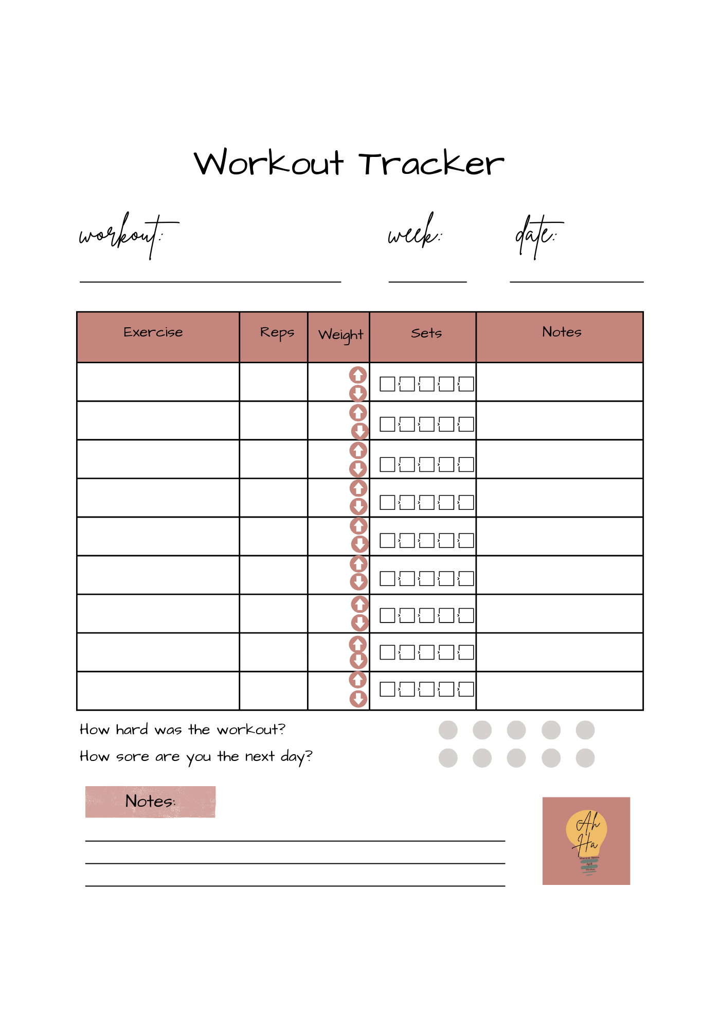 I Can Do Hard Things - Workout Journal