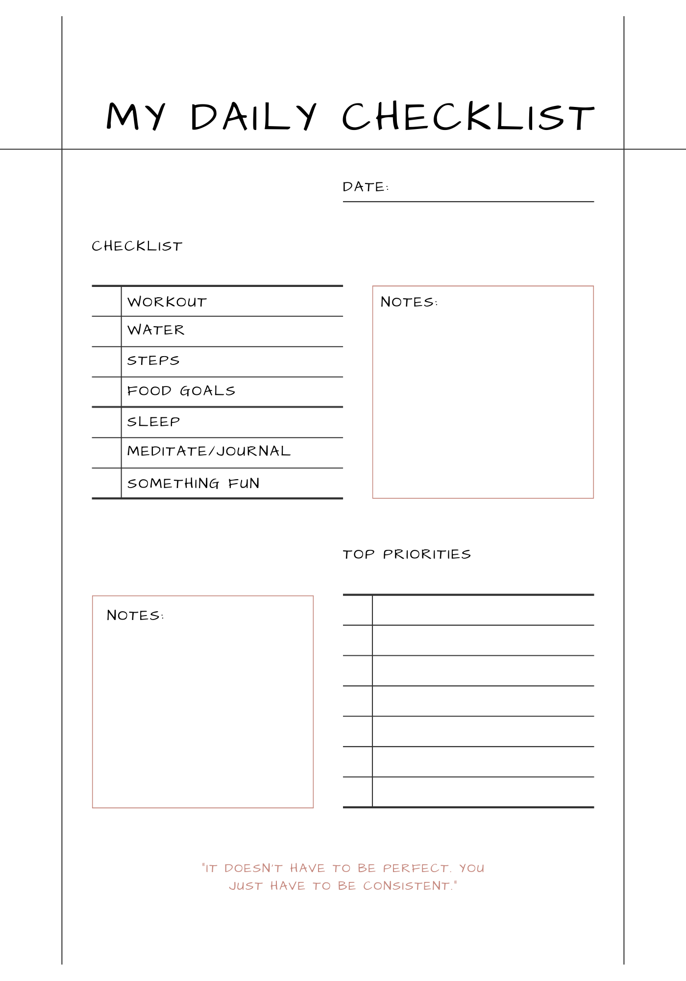 I Can Do Hard Things - Workout Journal