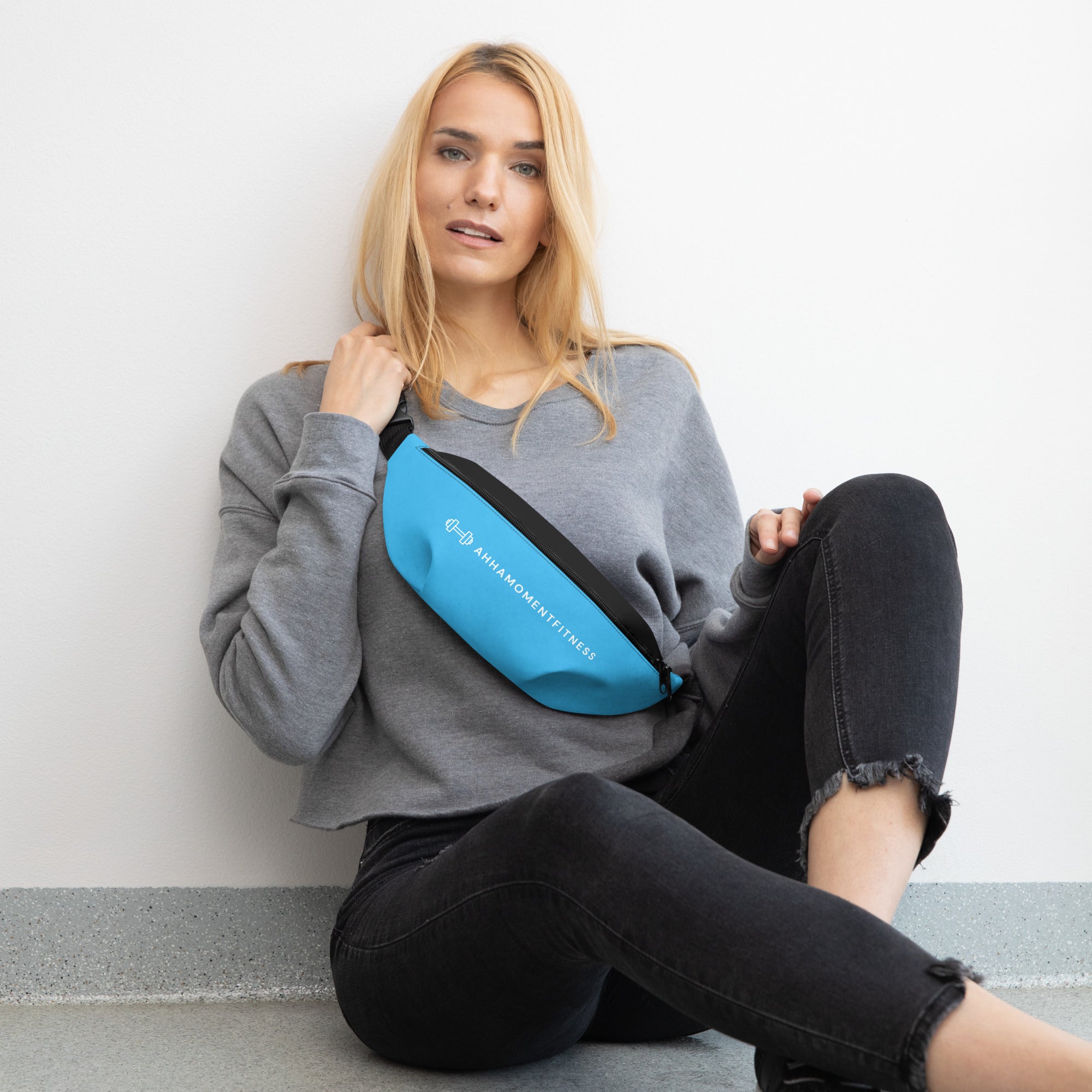 Fanny Pack - Ah Ha Small Font Blue