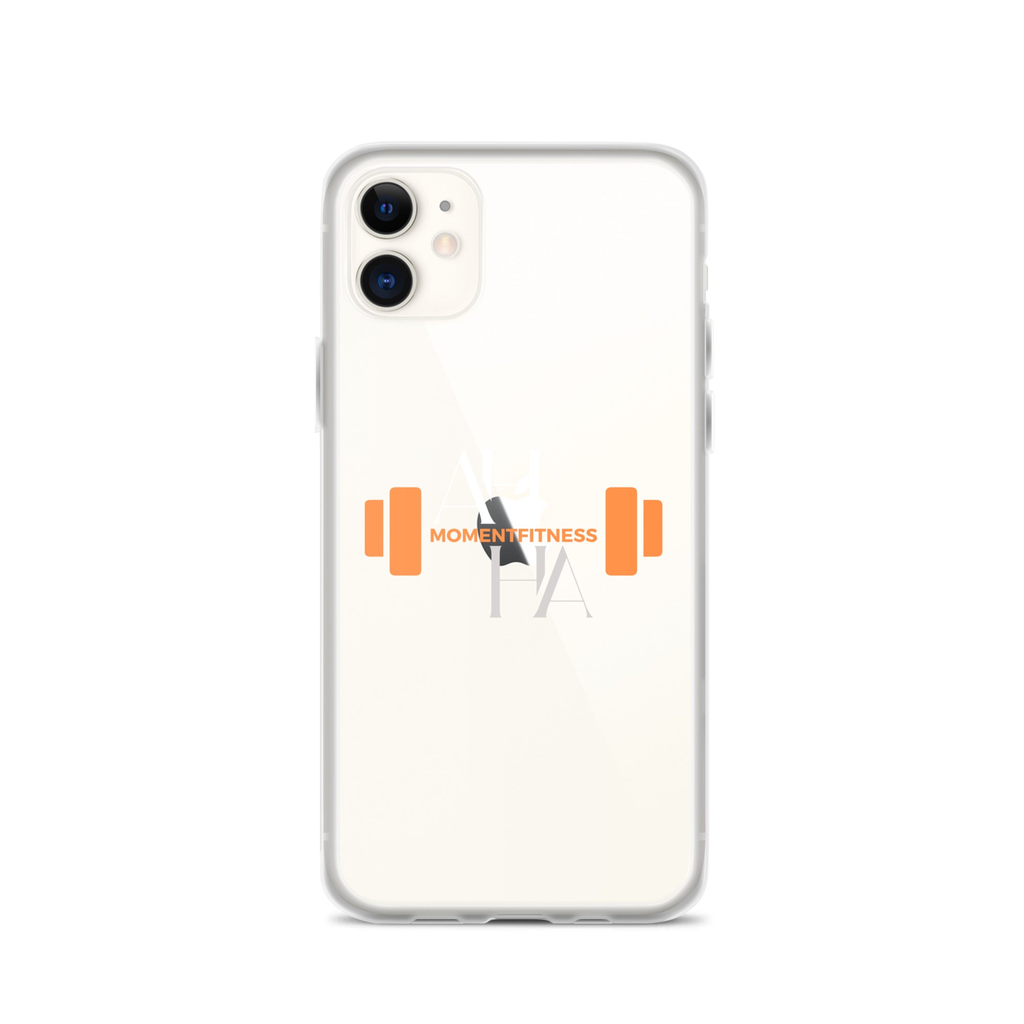 Clear Case for iPhone® - Ah Ha Dumbbell