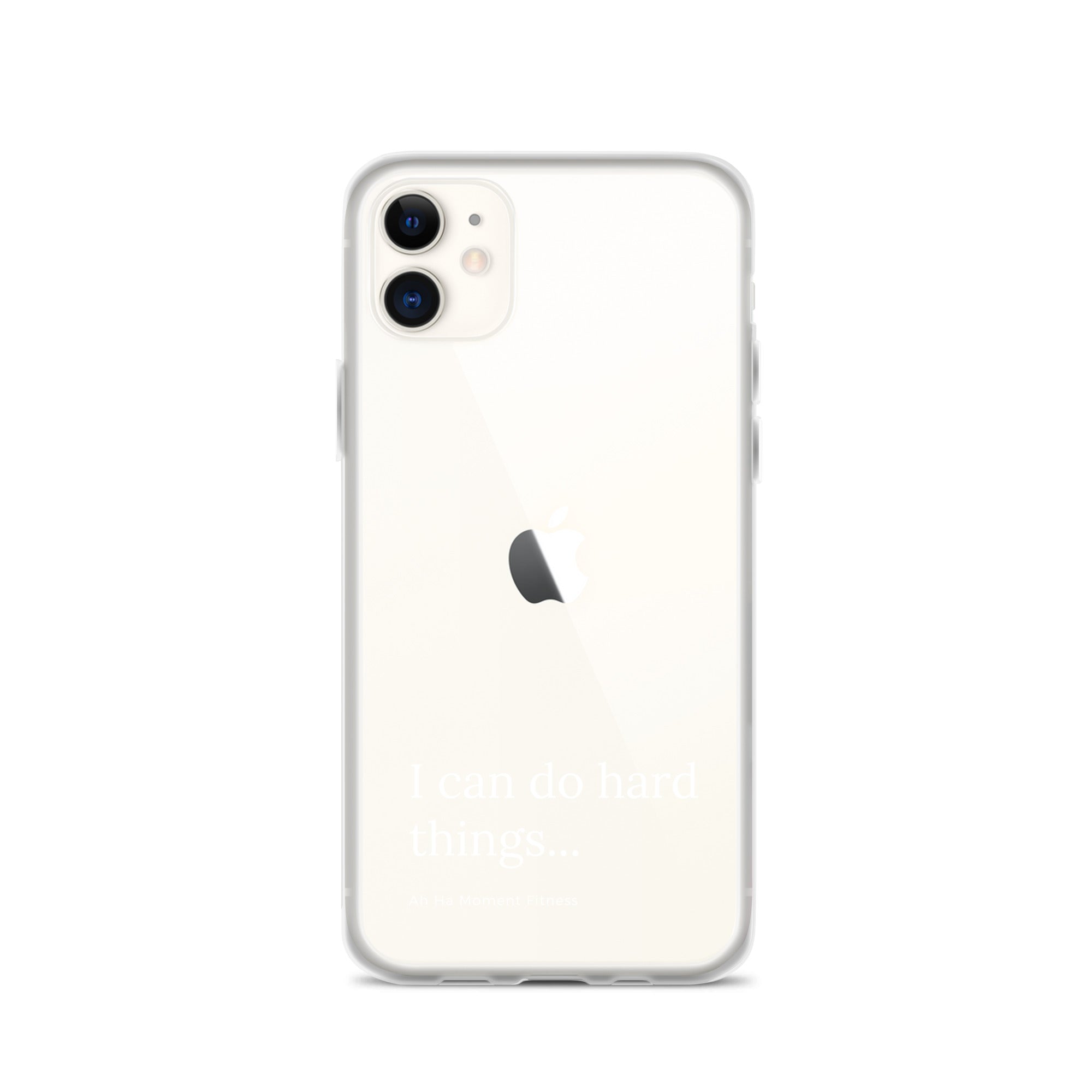 Clear Case for iPhone® - Hard Things Small Font