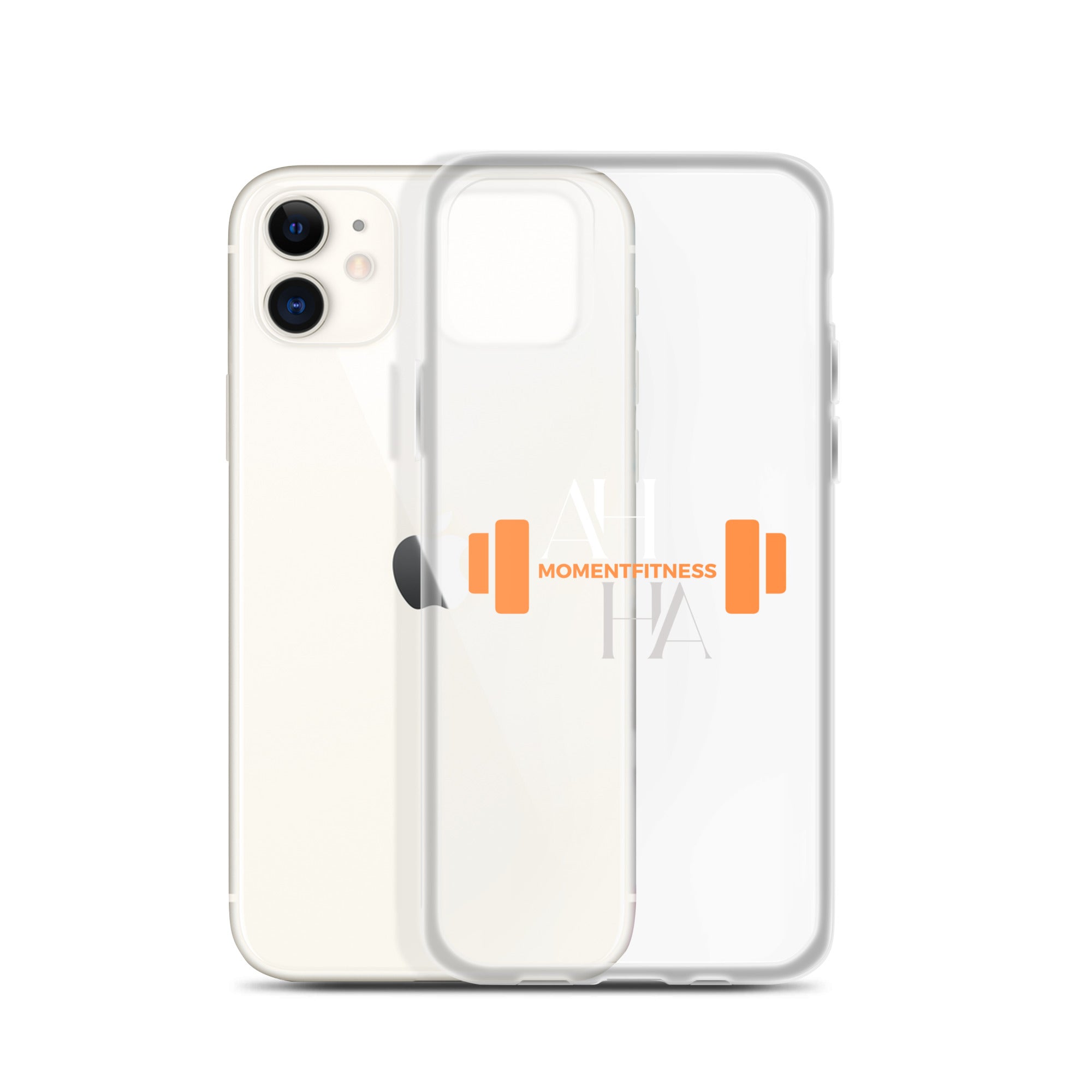 Clear Case for iPhone® - Ah Ha Dumbbell