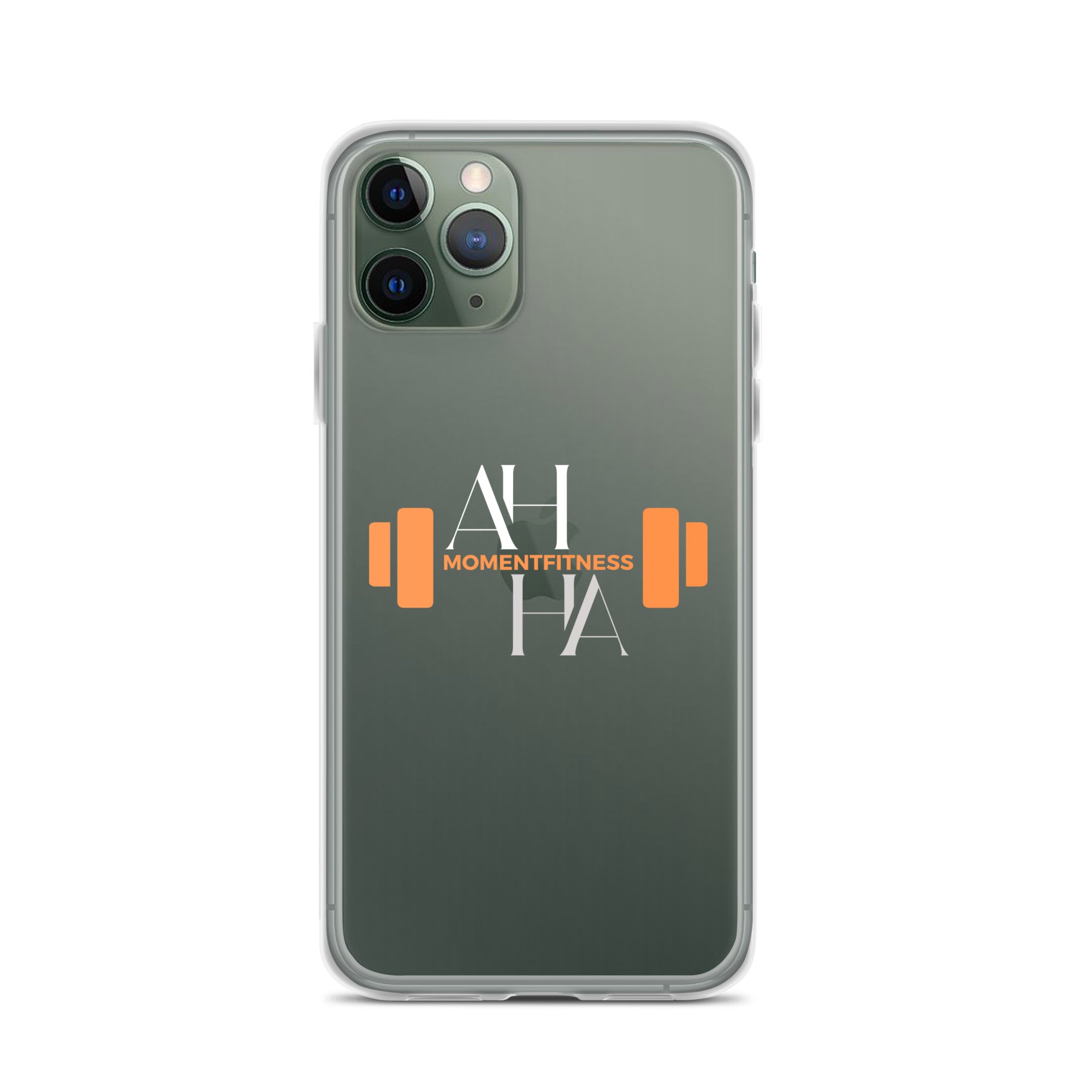 Clear Case for iPhone® - Ah Ha Dumbbell