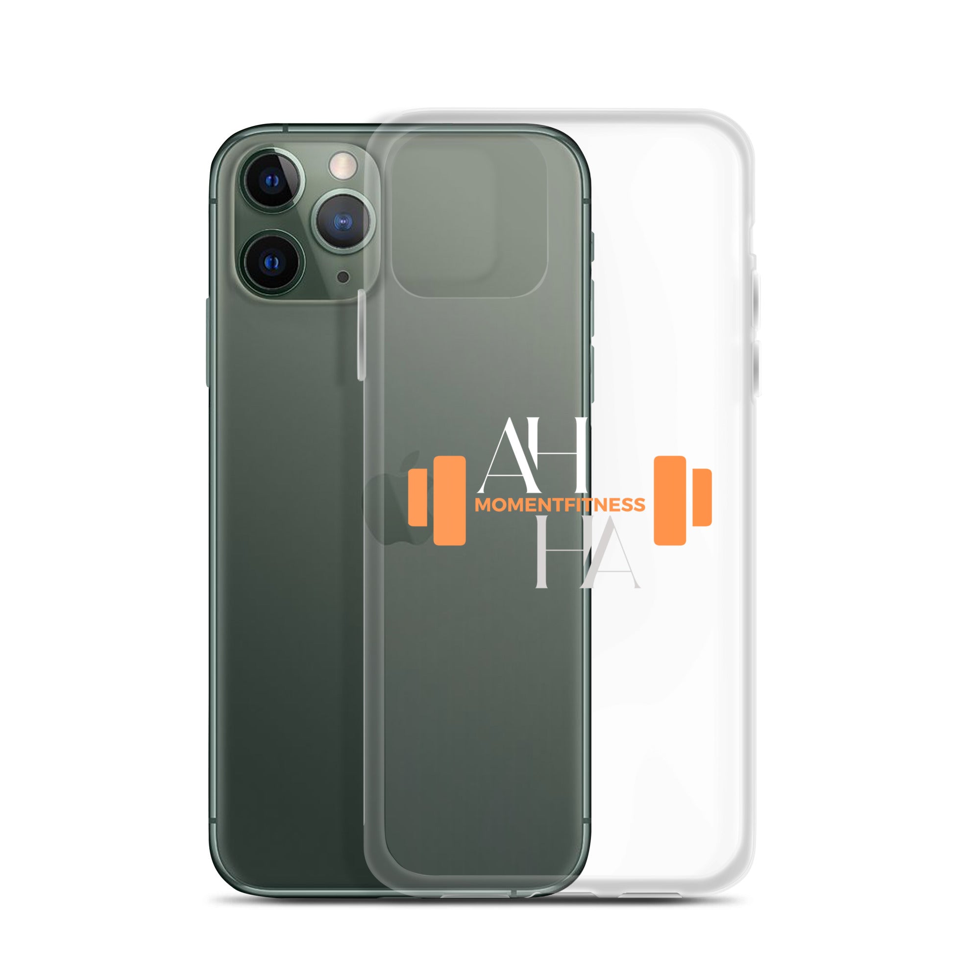 Clear Case for iPhone® - Ah Ha Dumbbell