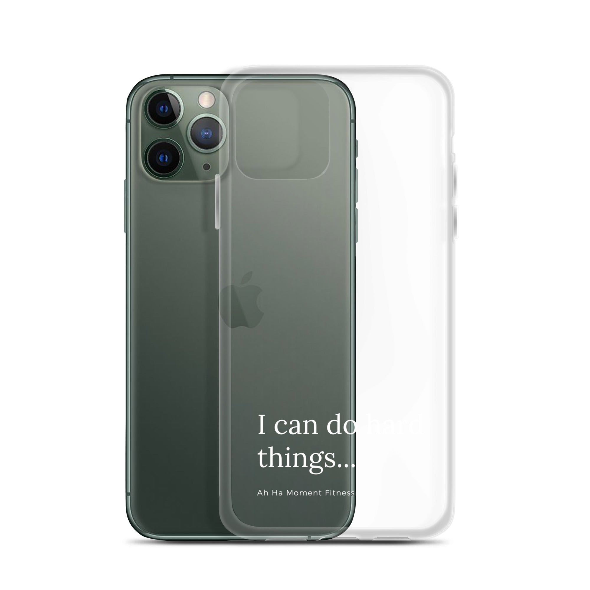 Clear Case for iPhone® - Hard Things Small Font