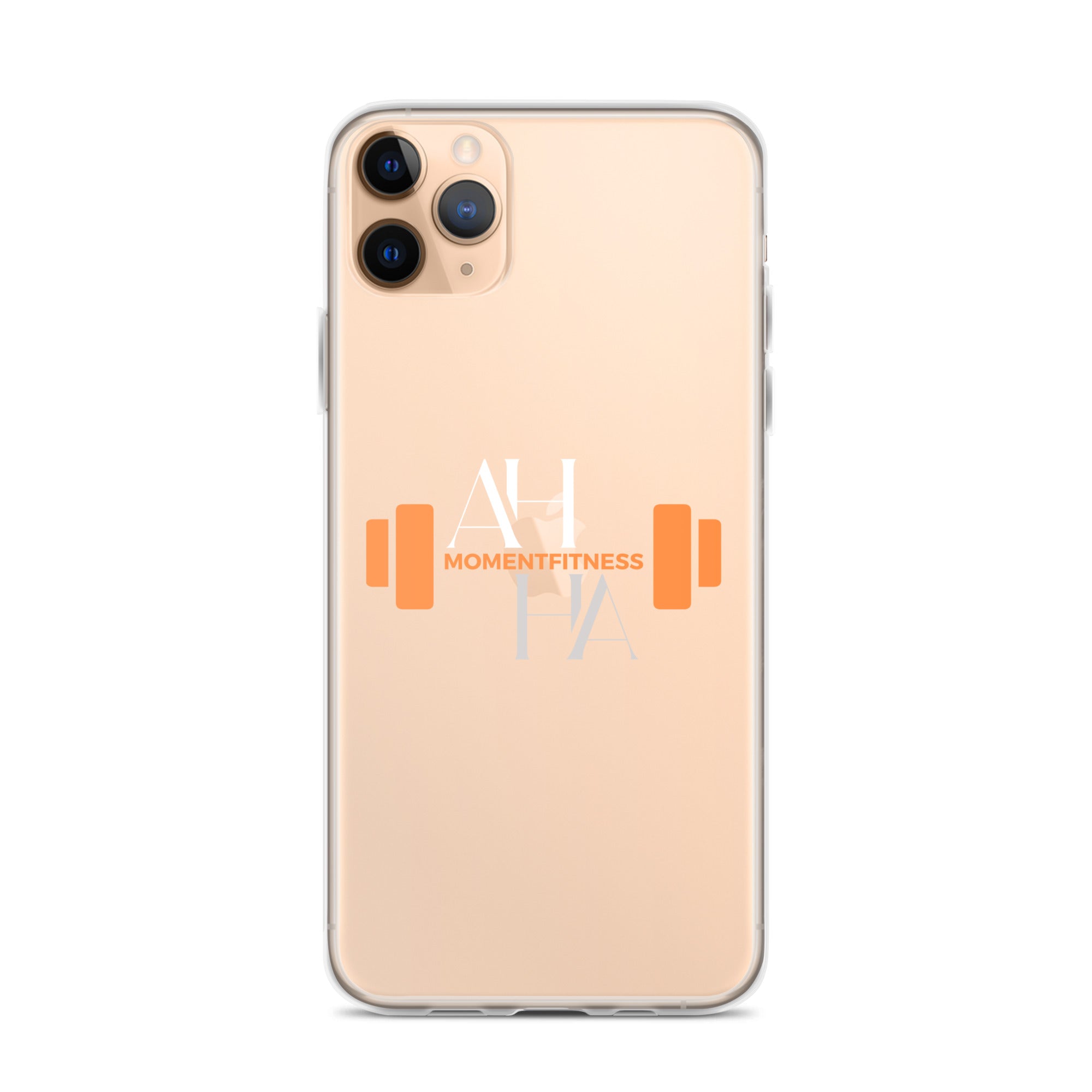 Clear Case for iPhone® - Ah Ha Dumbbell