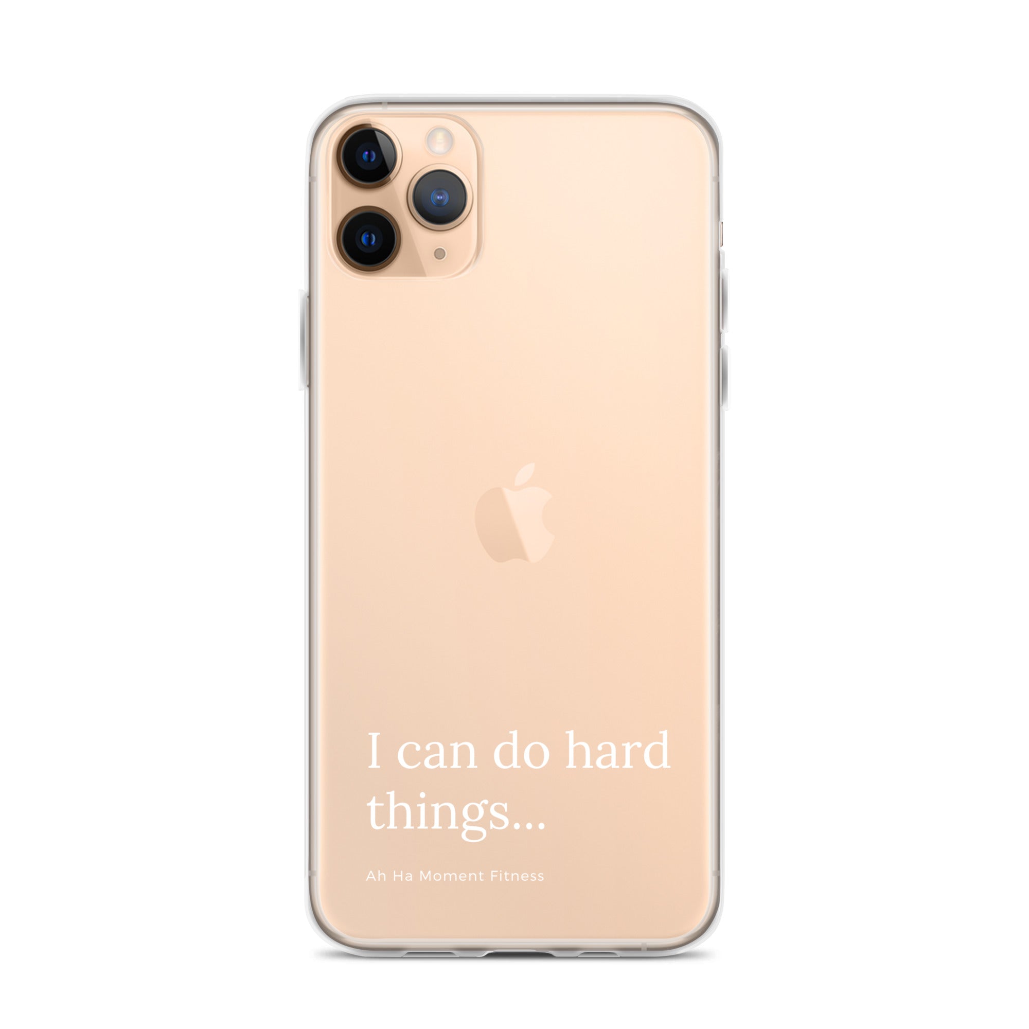 Clear Case for iPhone® - Hard Things Small Font