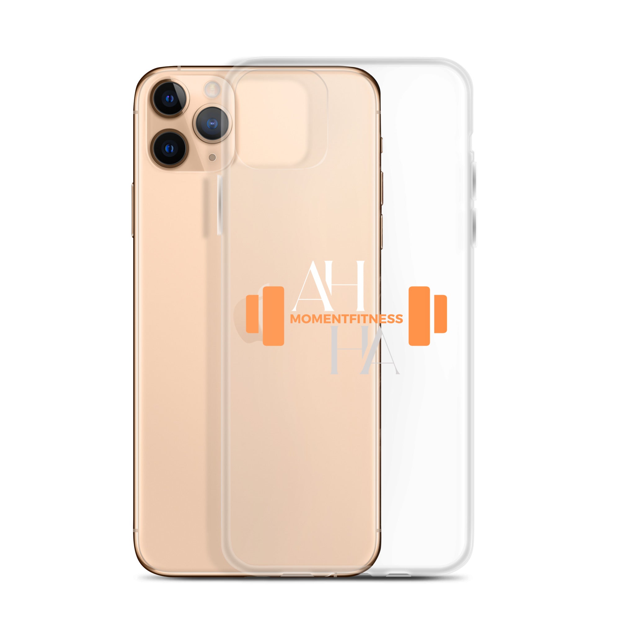 Clear Case for iPhone® - Ah Ha Dumbbell