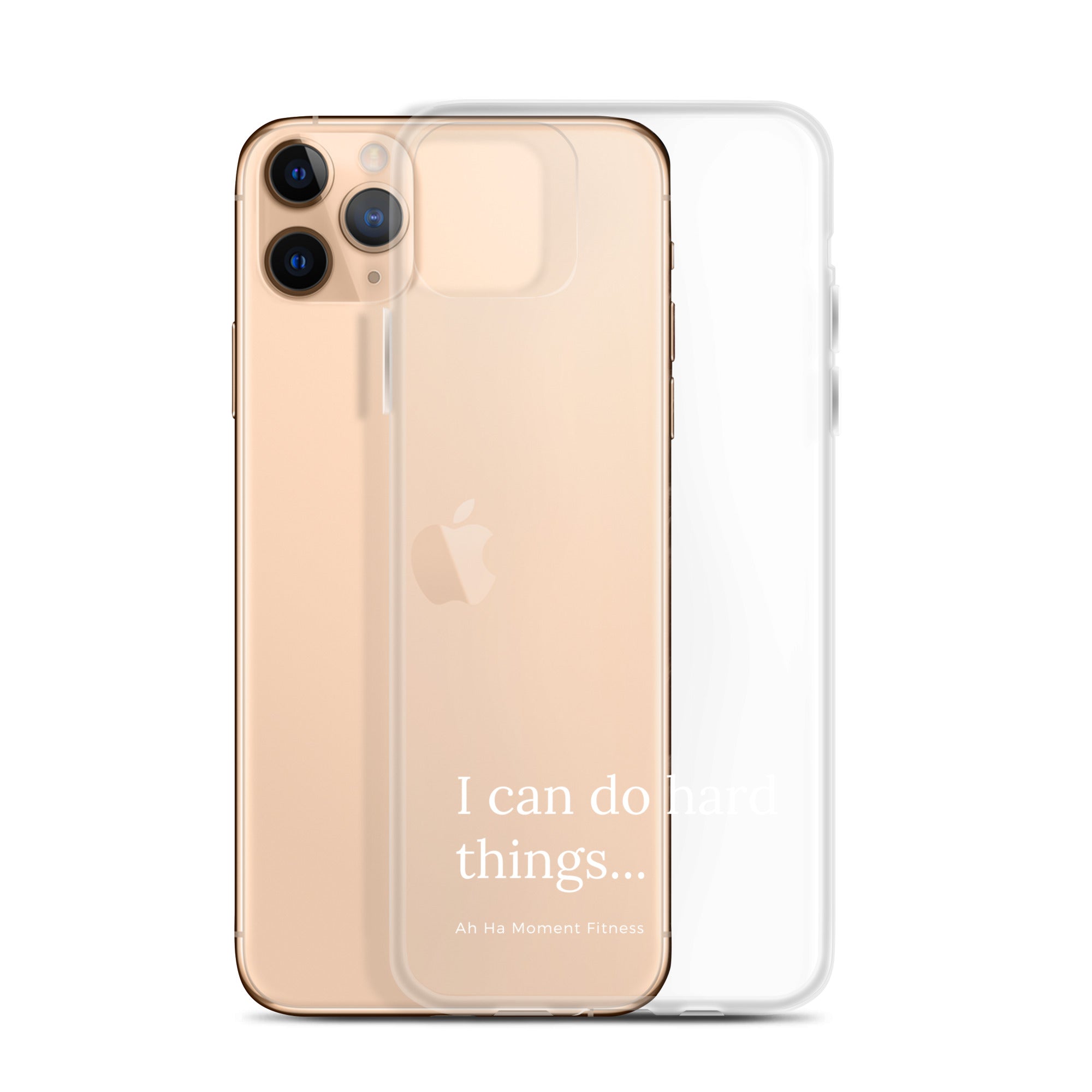 Clear Case for iPhone® - Hard Things Small Font