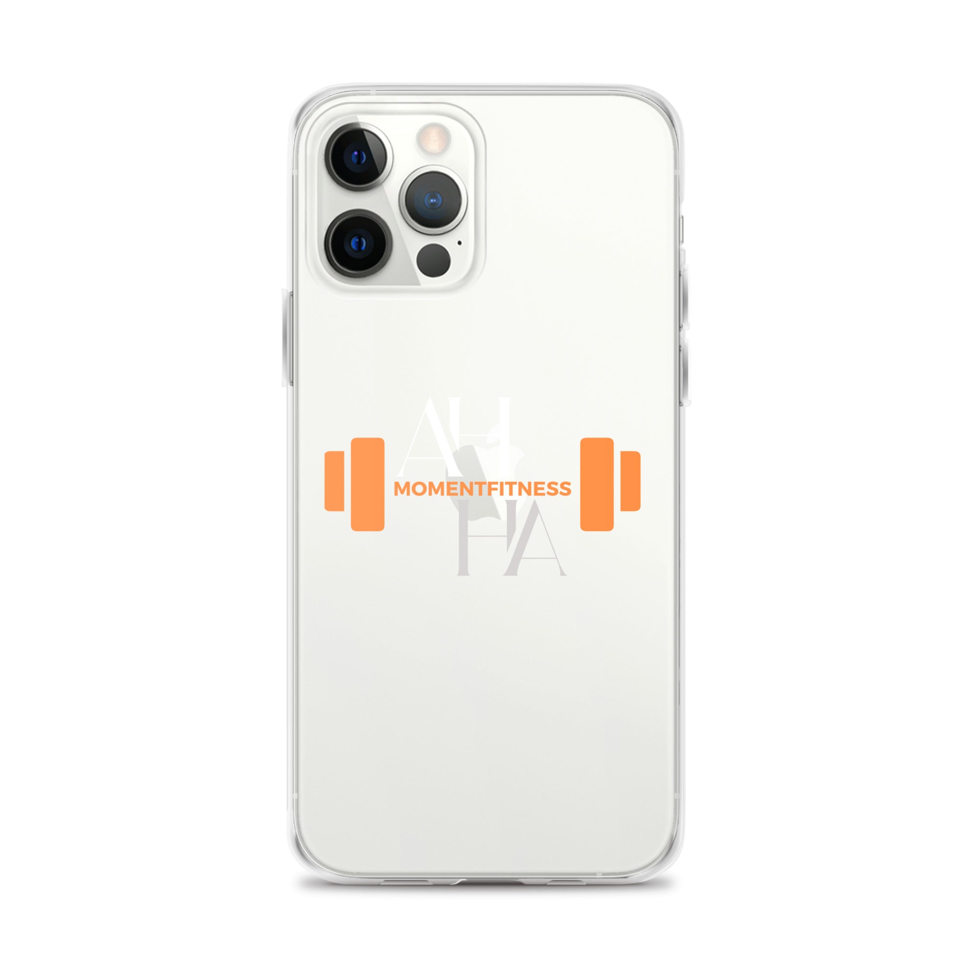 Clear Case for iPhone® - Ah Ha Dumbbell