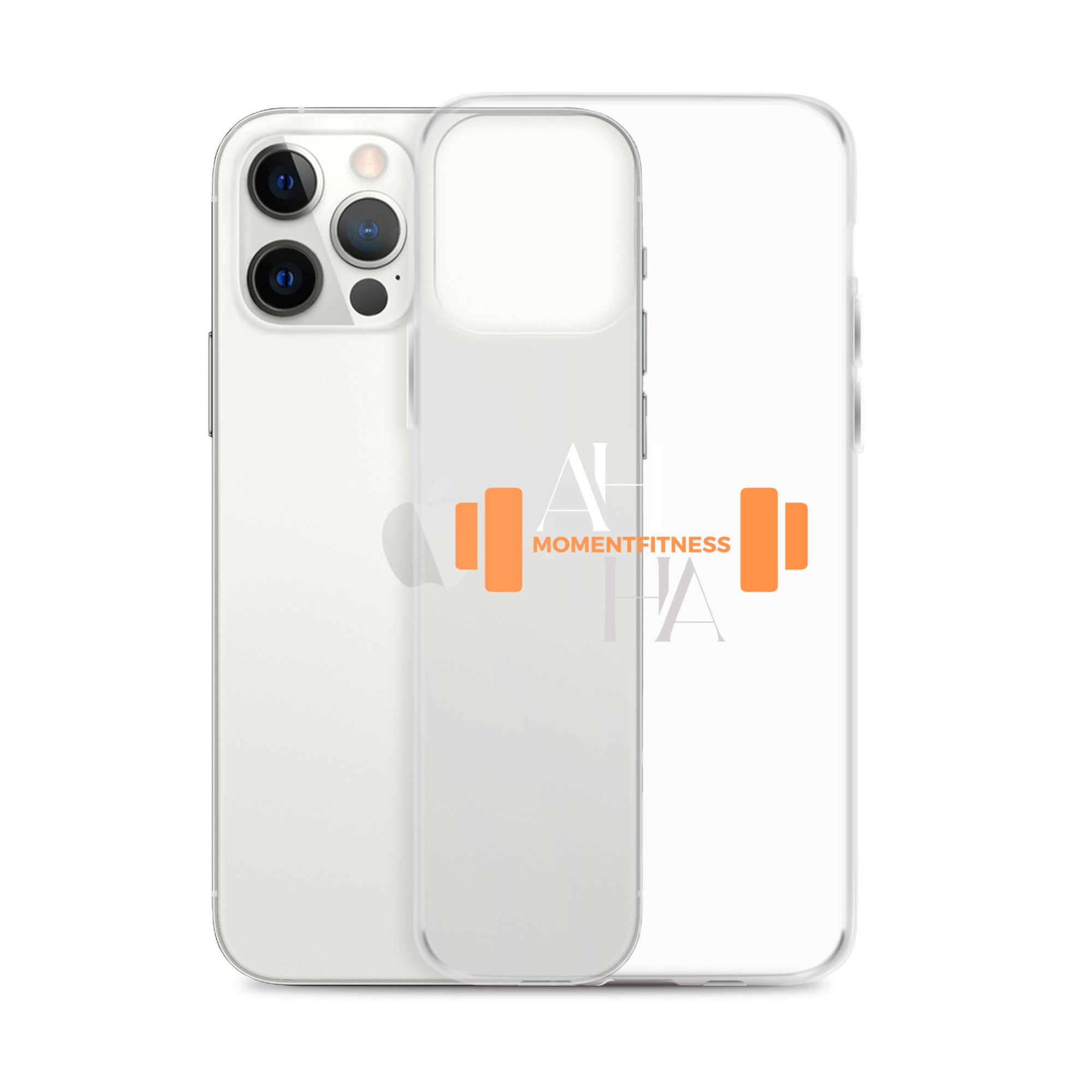 Clear Case for iPhone® - Ah Ha Dumbbell