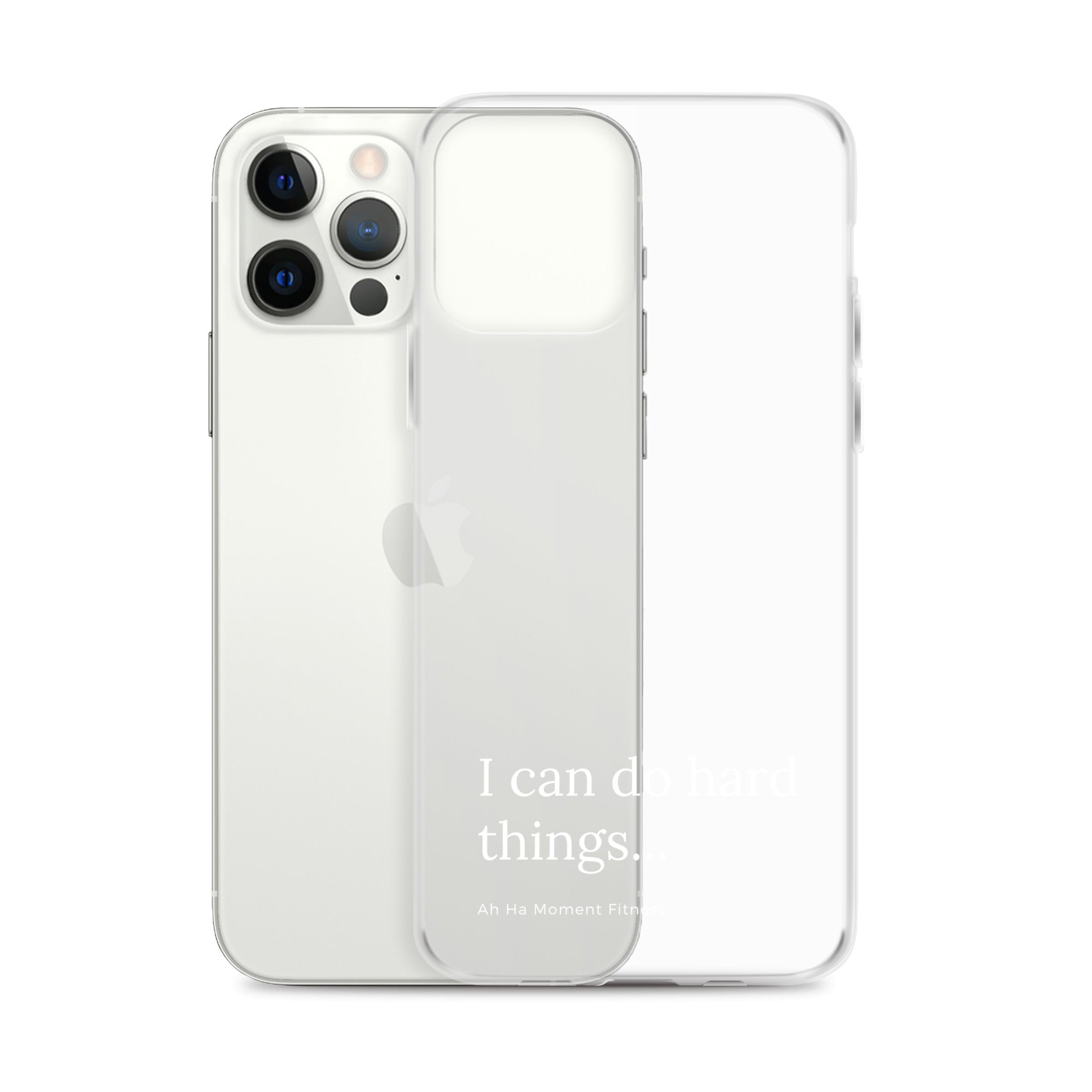 Clear Case for iPhone® - Hard Things Small Font