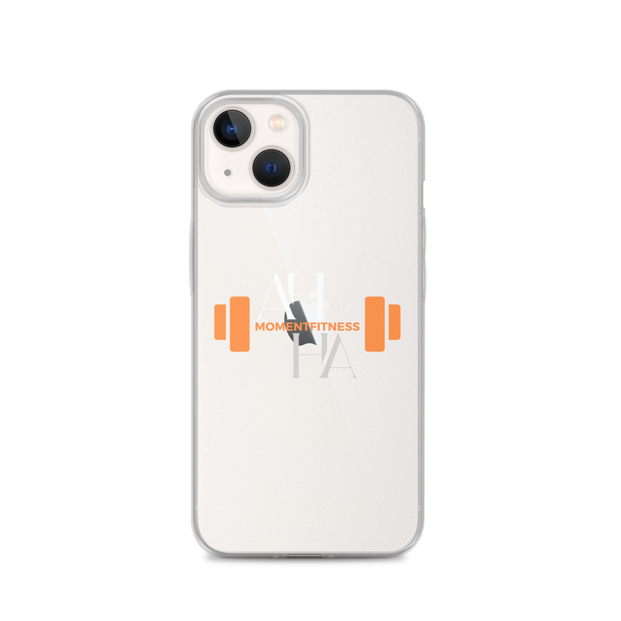 Clear Case for iPhone® - Ah Ha Dumbbell