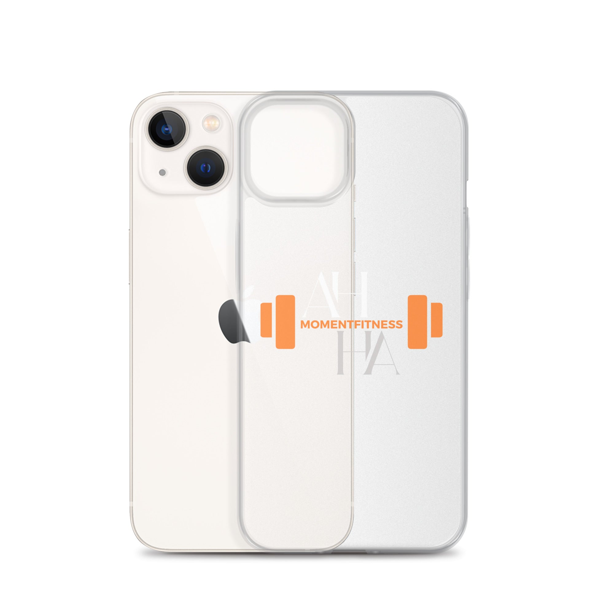 Clear Case for iPhone® - Ah Ha Dumbbell