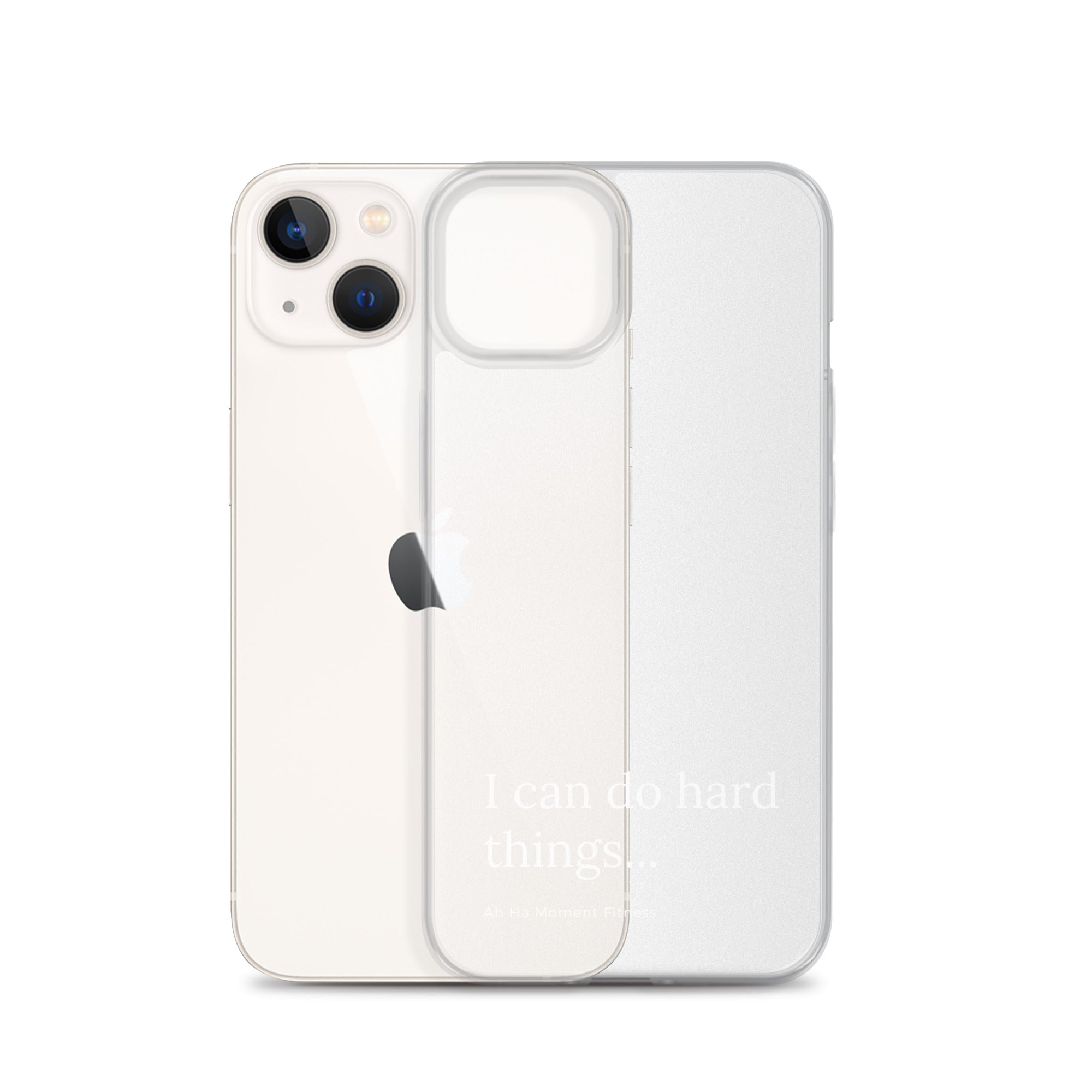 Clear Case for iPhone® - Hard Things Small Font