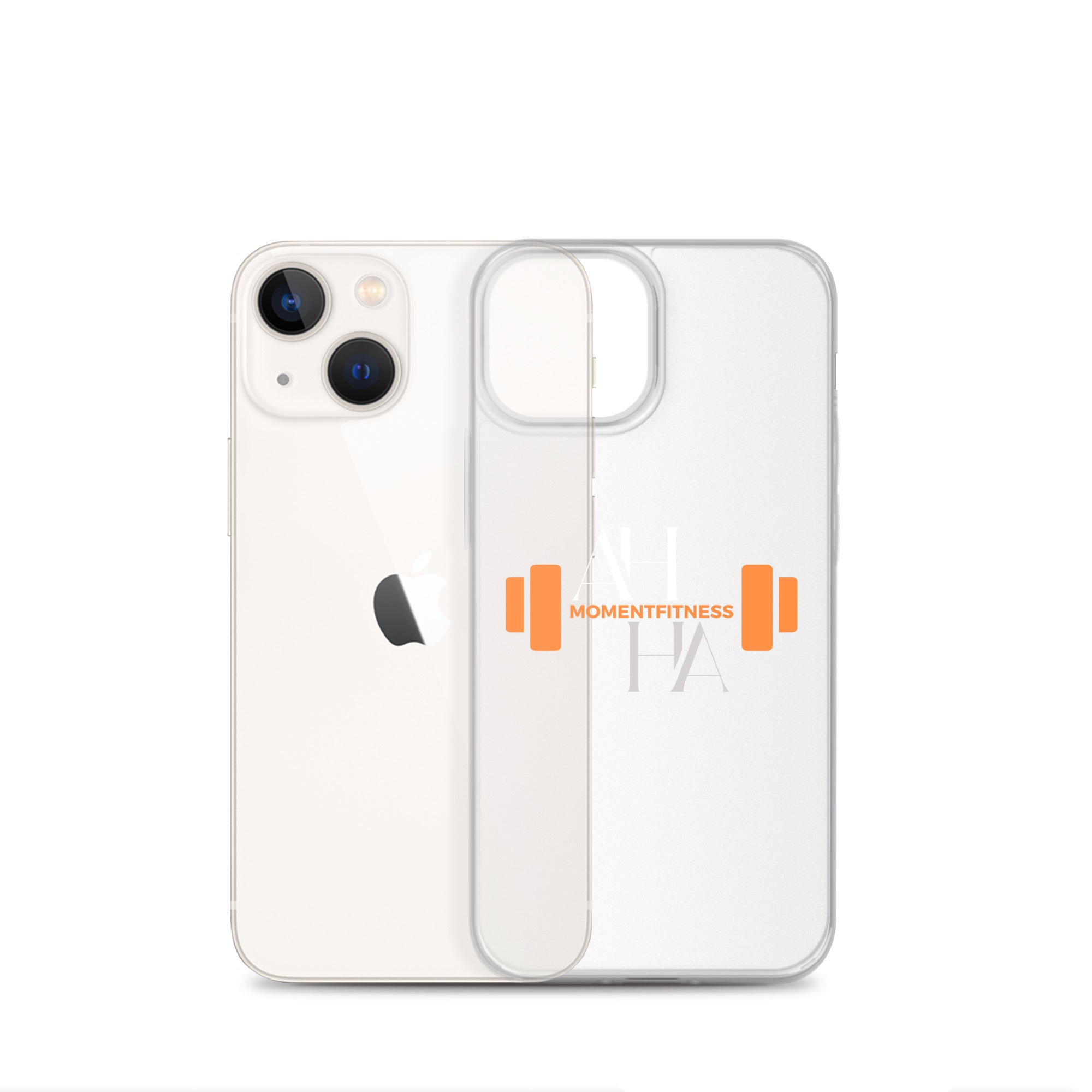 Clear Case for iPhone® - Ah Ha Dumbbell
