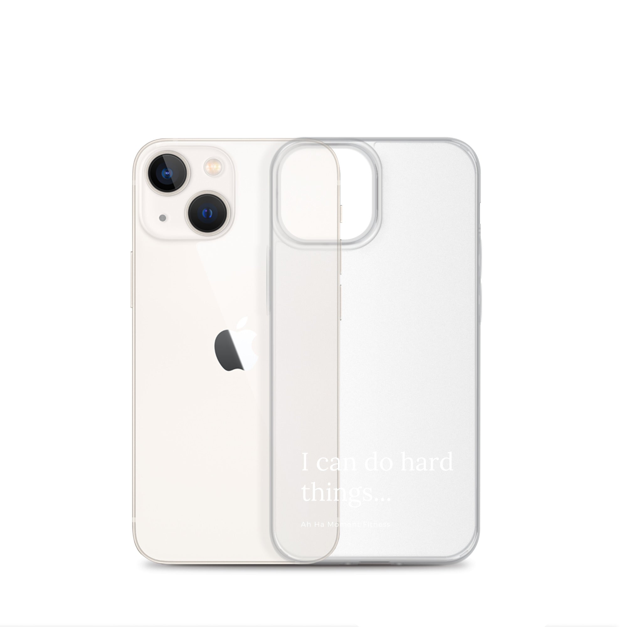 Clear Case for iPhone® - Hard Things Small Font