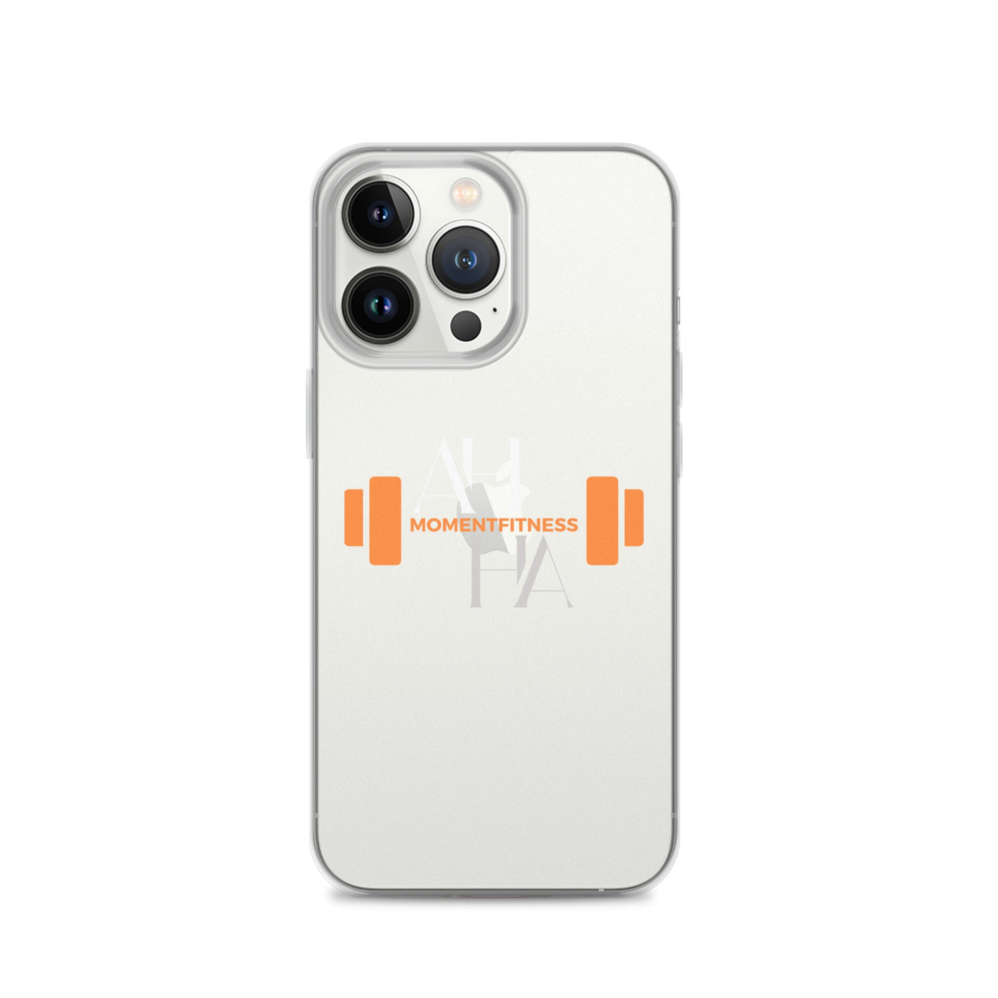 Clear Case for iPhone® - Ah Ha Dumbbell