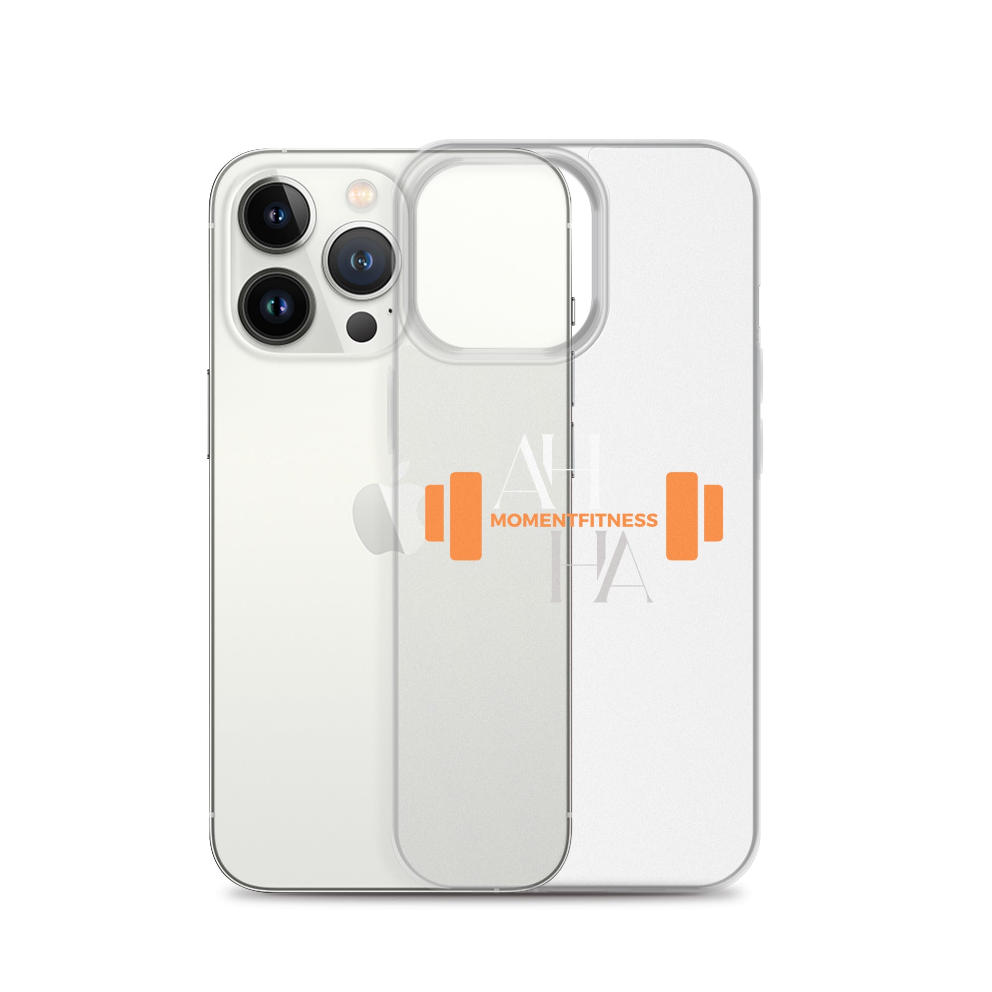 Clear Case for iPhone® - Ah Ha Dumbbell