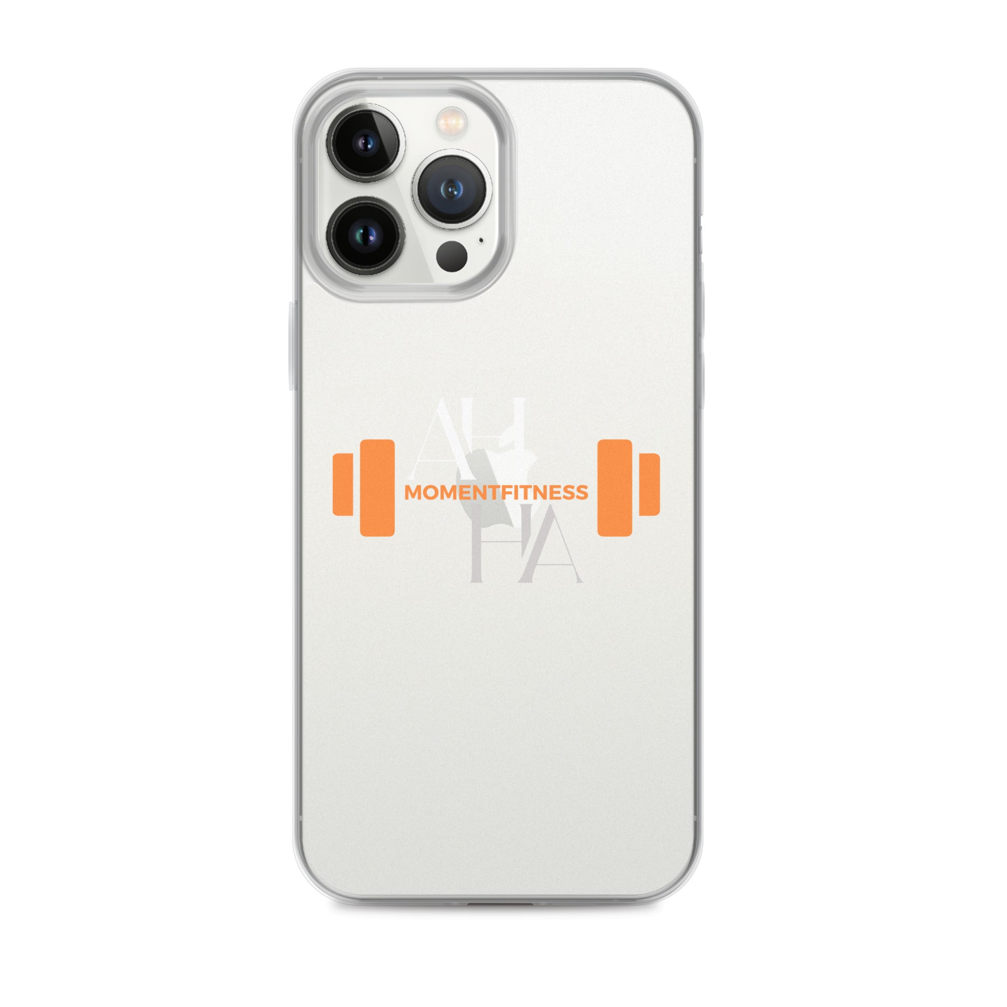 Clear Case for iPhone® - Ah Ha Dumbbell