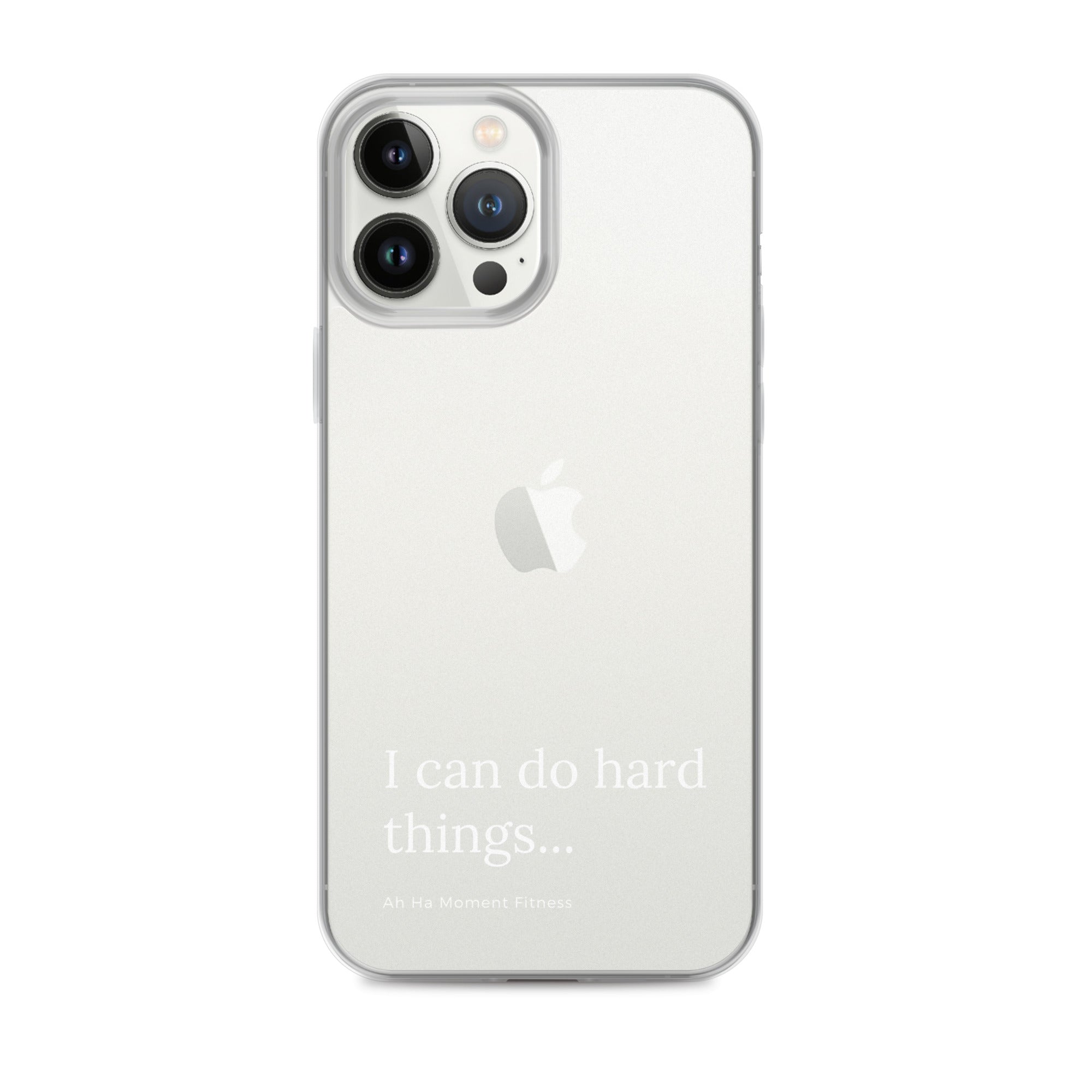 Clear Case for iPhone® - Hard Things Small Font