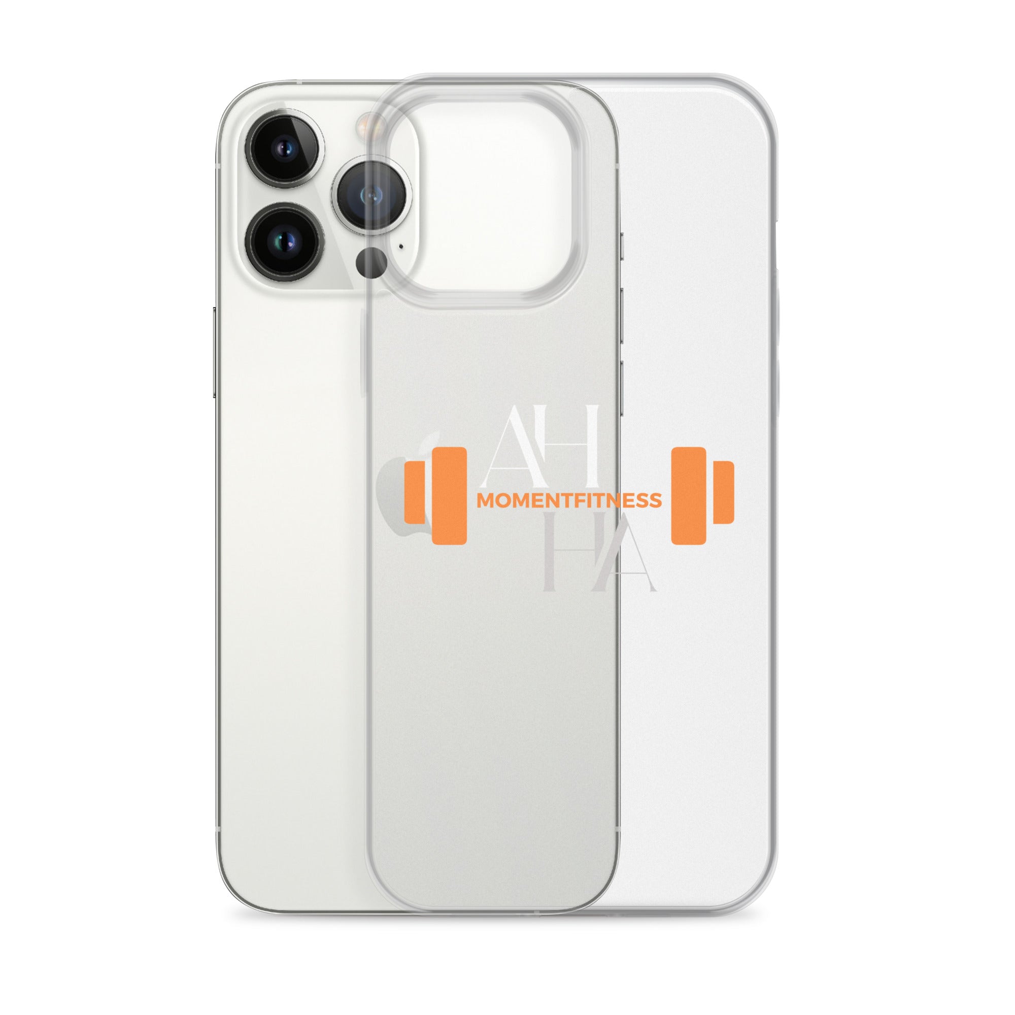 Clear Case for iPhone® - Ah Ha Dumbbell