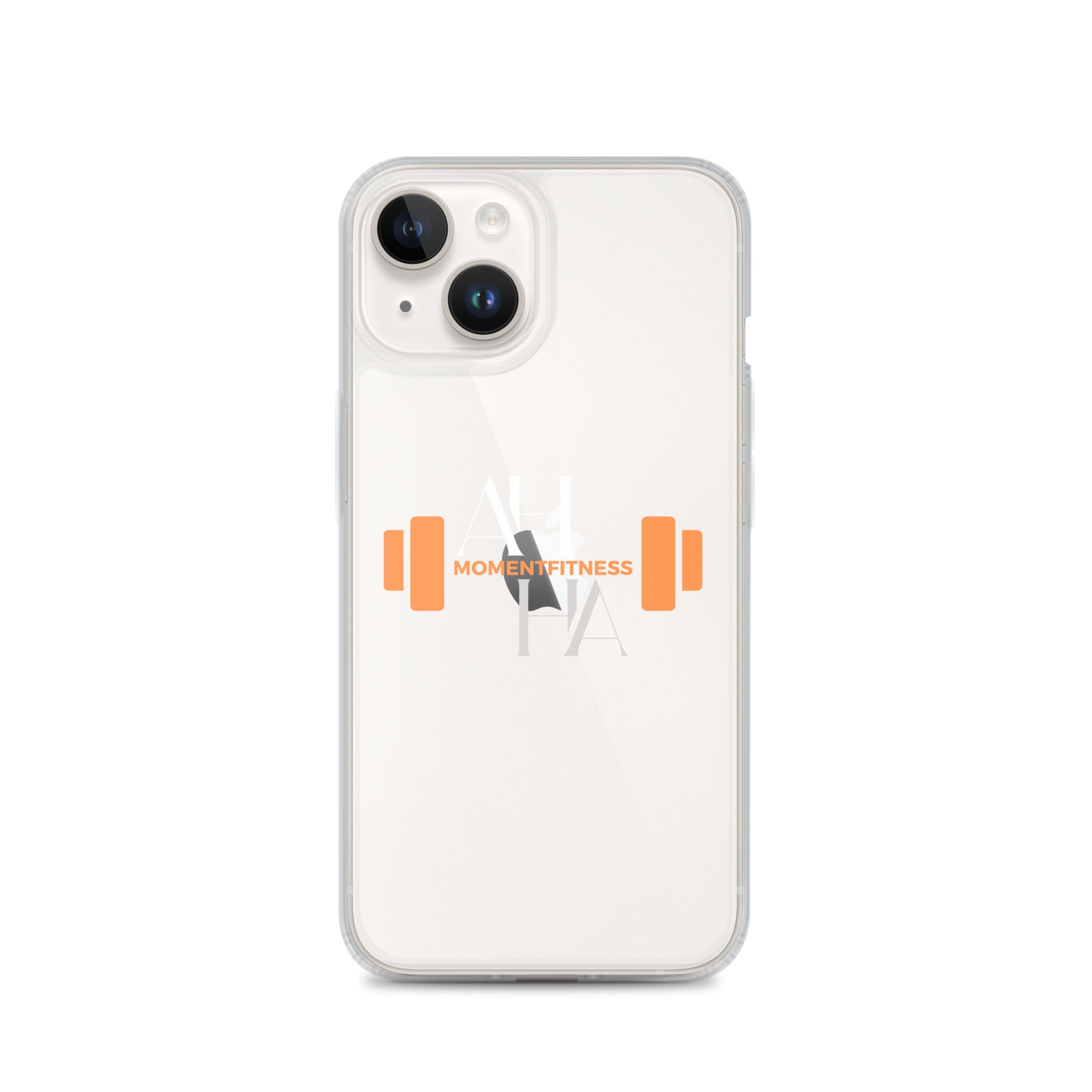Clear Case for iPhone® - Ah Ha Dumbbell