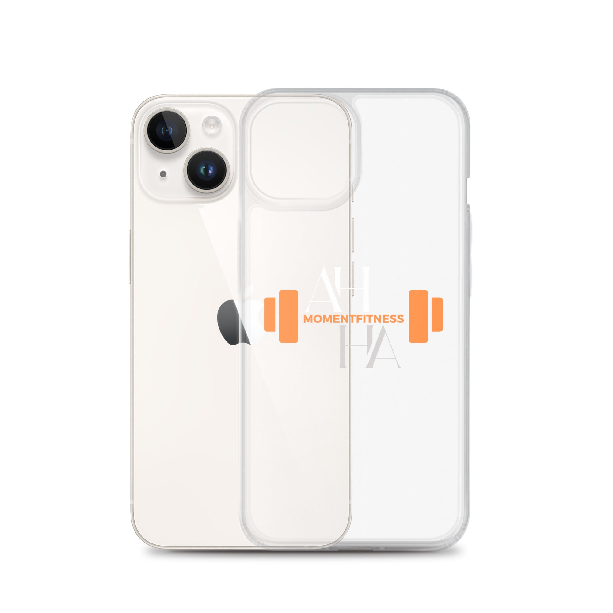 Clear Case for iPhone® - Ah Ha Dumbbell