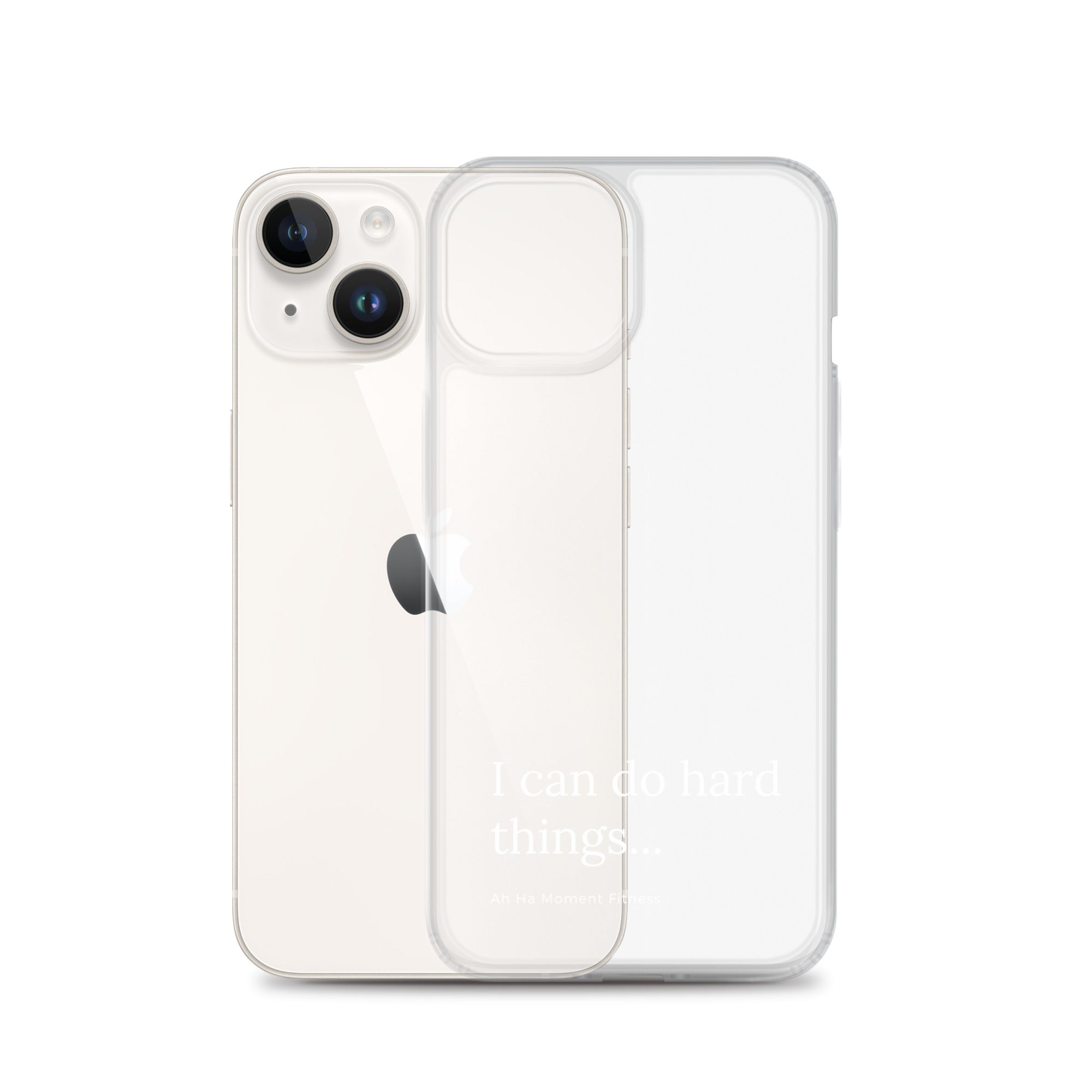 Clear Case for iPhone® - Hard Things Small Font