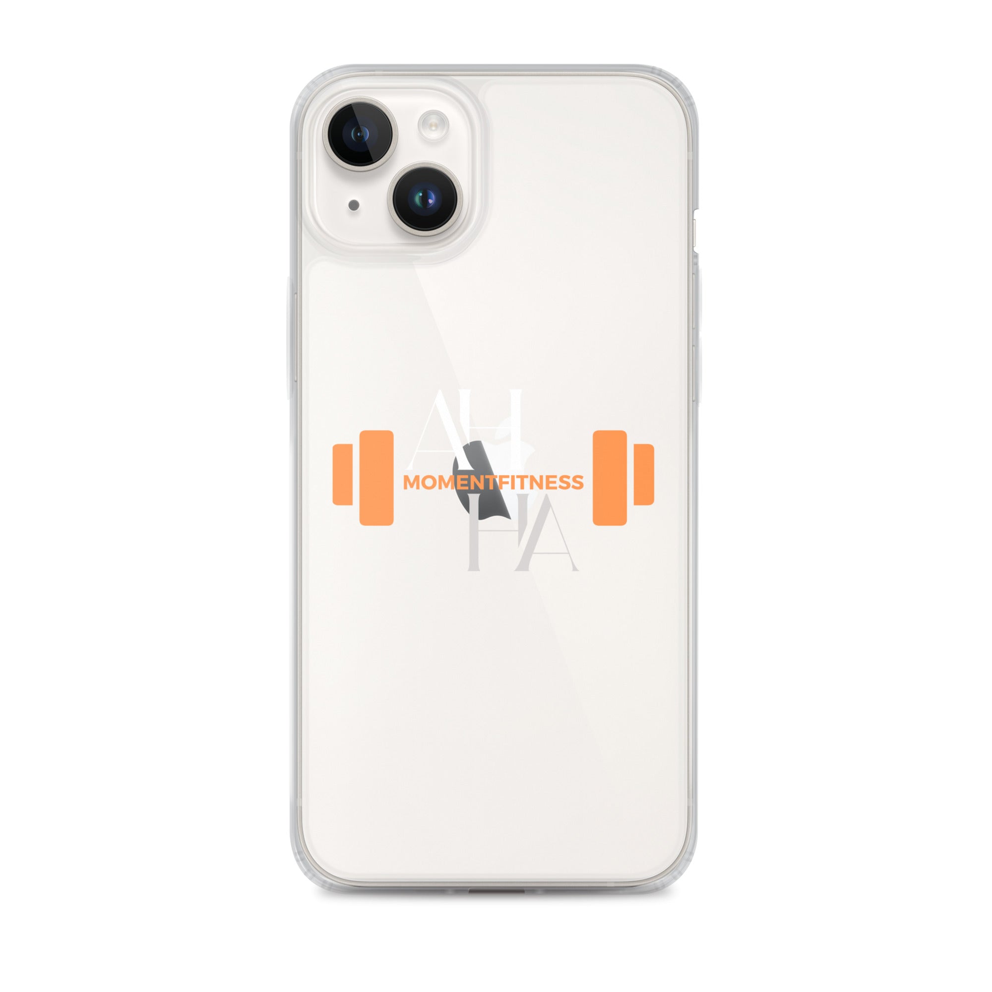 Clear Case for iPhone® - Ah Ha Dumbbell
