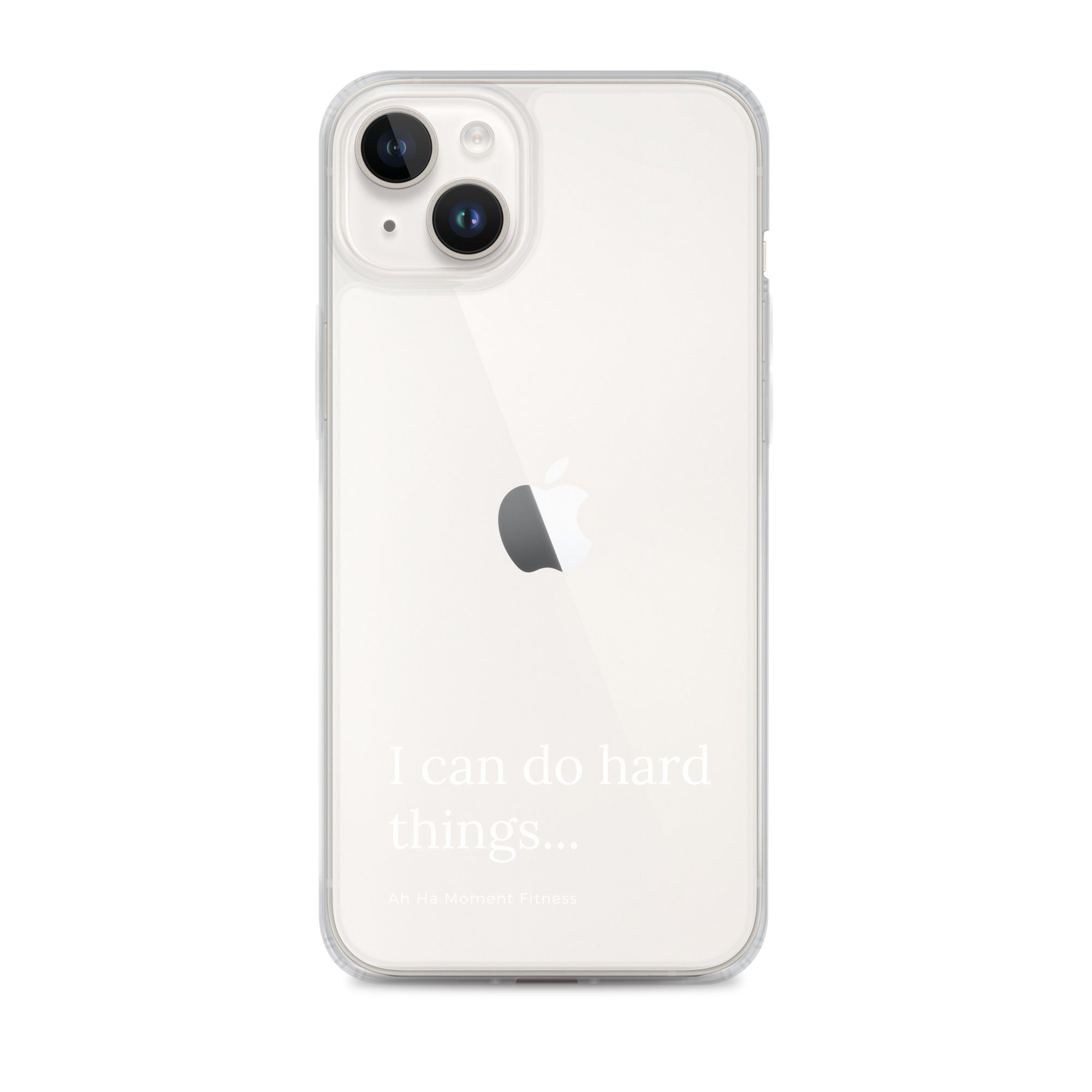 Clear Case for iPhone® - Hard Things Small Font