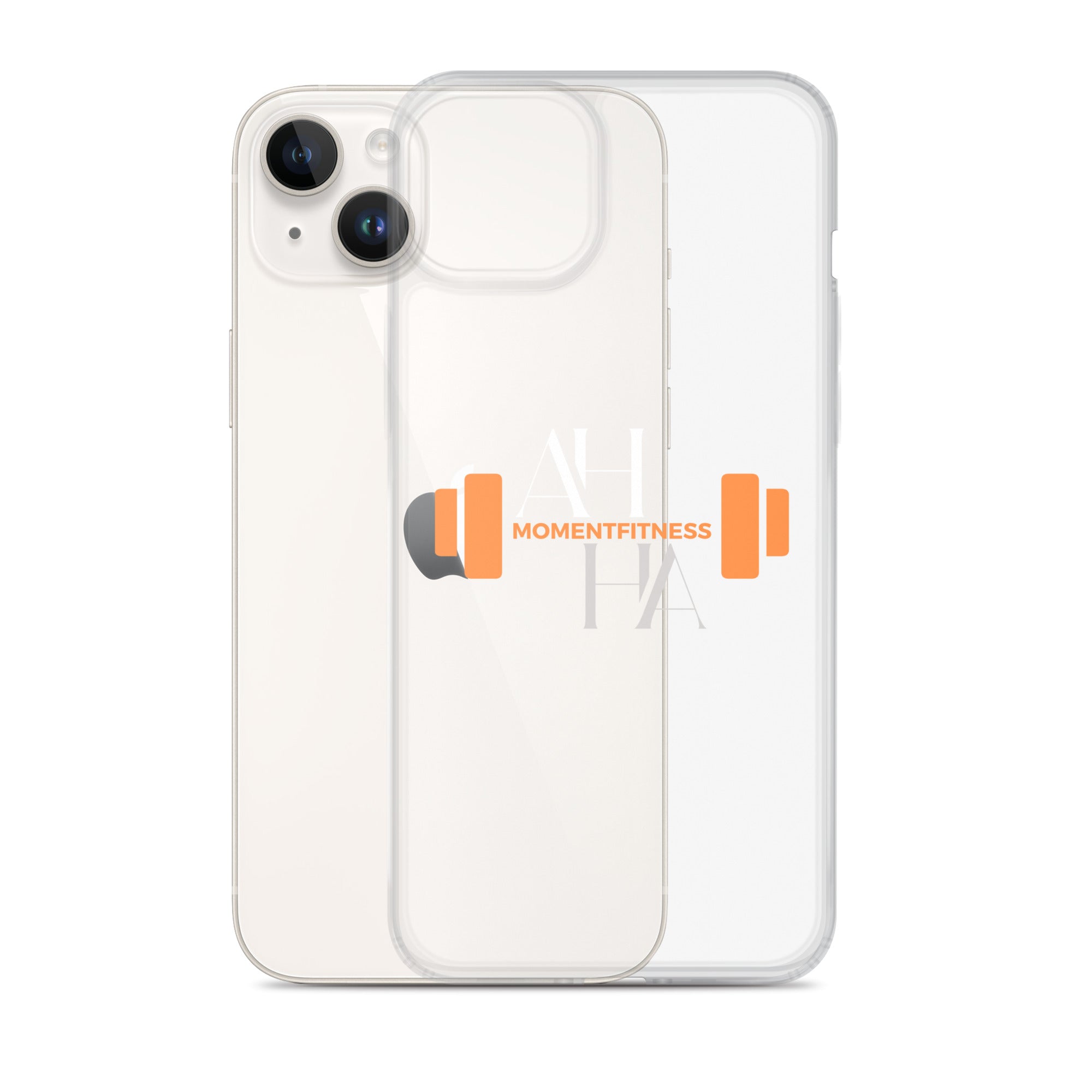 Clear Case for iPhone® - Ah Ha Dumbbell