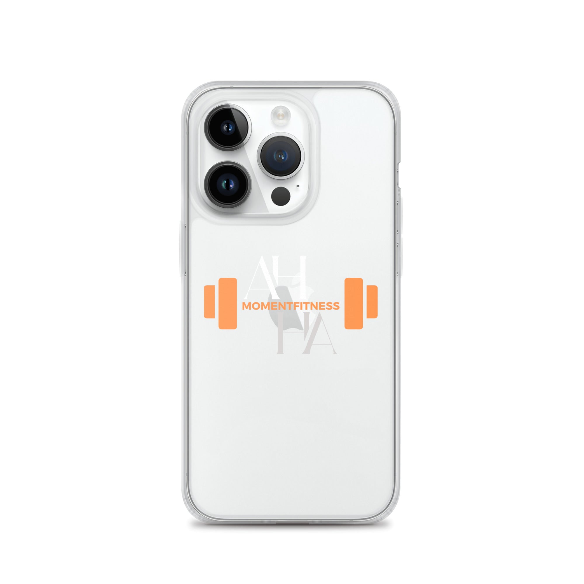 Clear Case for iPhone® - Ah Ha Dumbbell