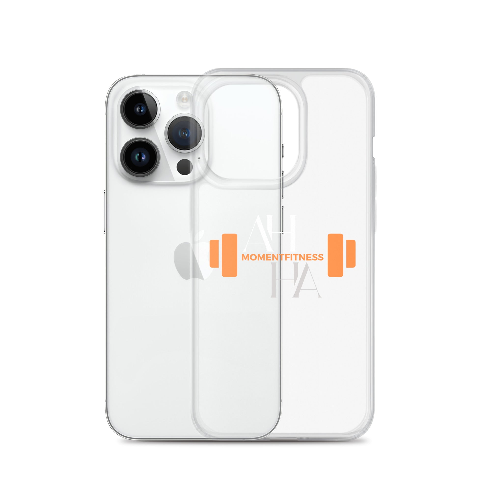 Clear Case for iPhone® - Ah Ha Dumbbell