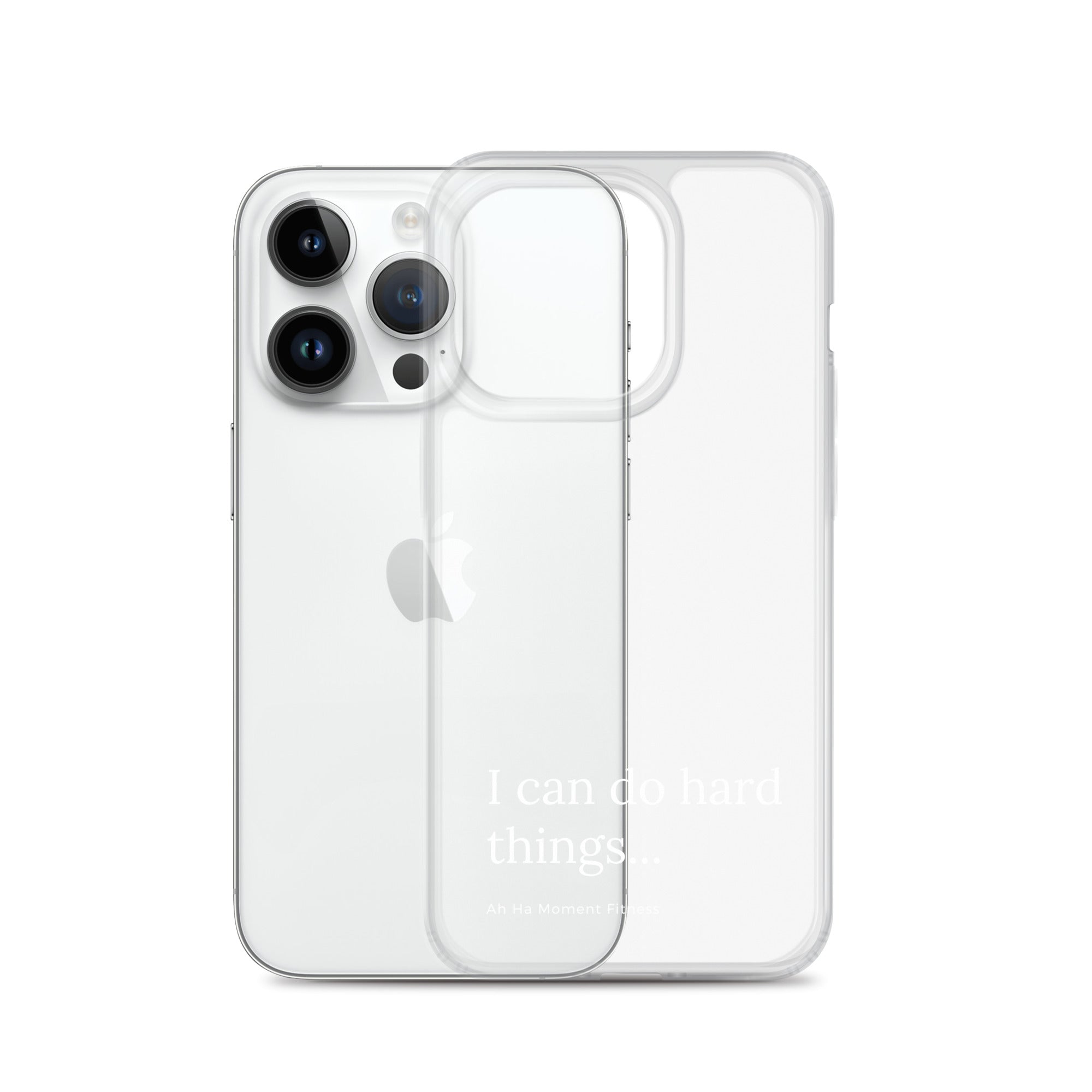 Clear Case for iPhone® - Hard Things Small Font
