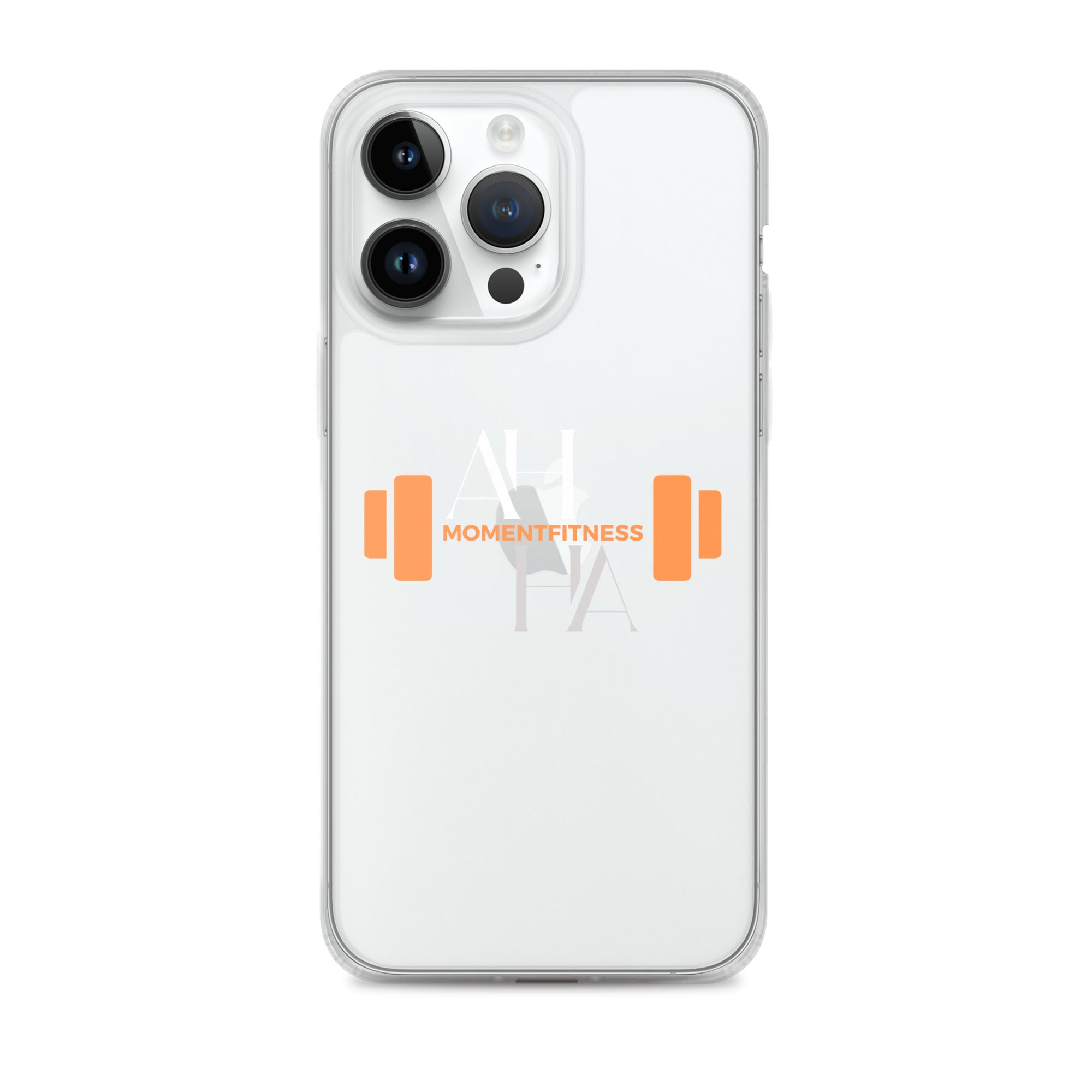 Clear Case for iPhone® - Ah Ha Dumbbell
