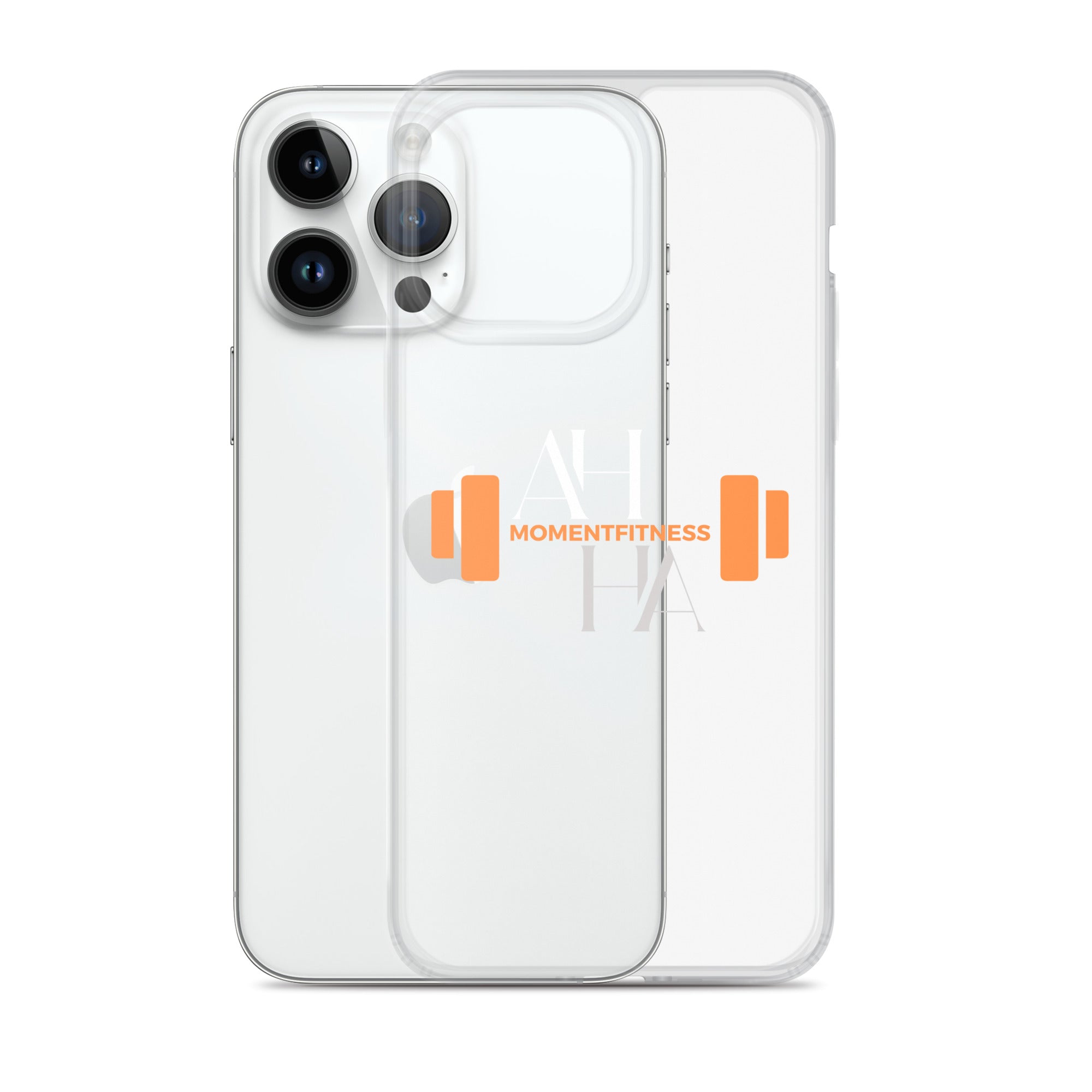 Clear Case for iPhone® - Ah Ha Dumbbell