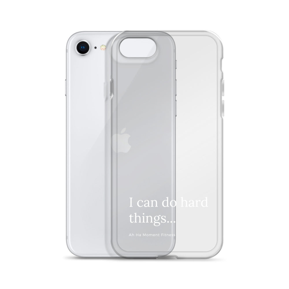 Clear Case for iPhone® - Hard Things Small Font