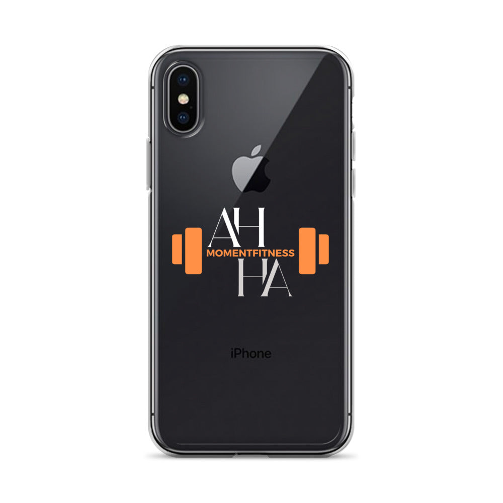 Clear Case for iPhone® - Ah Ha Dumbbell