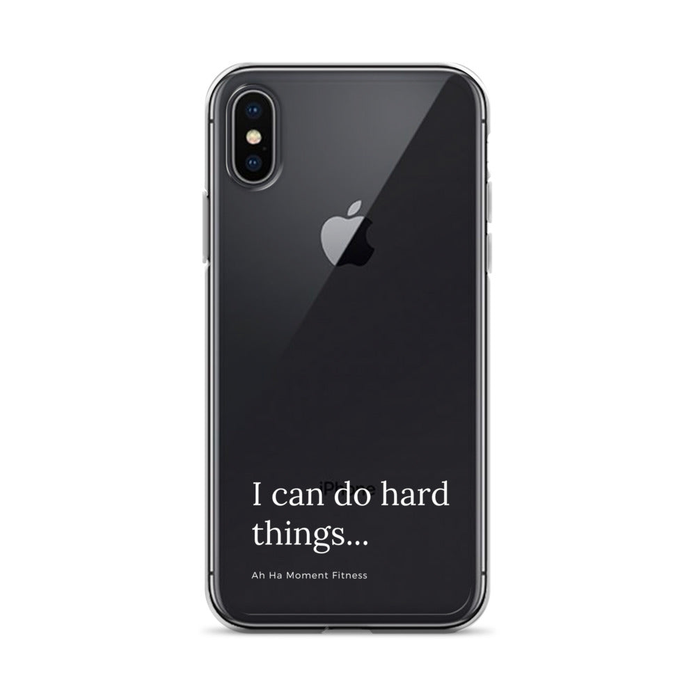 Clear Case for iPhone® - Hard Things Small Font