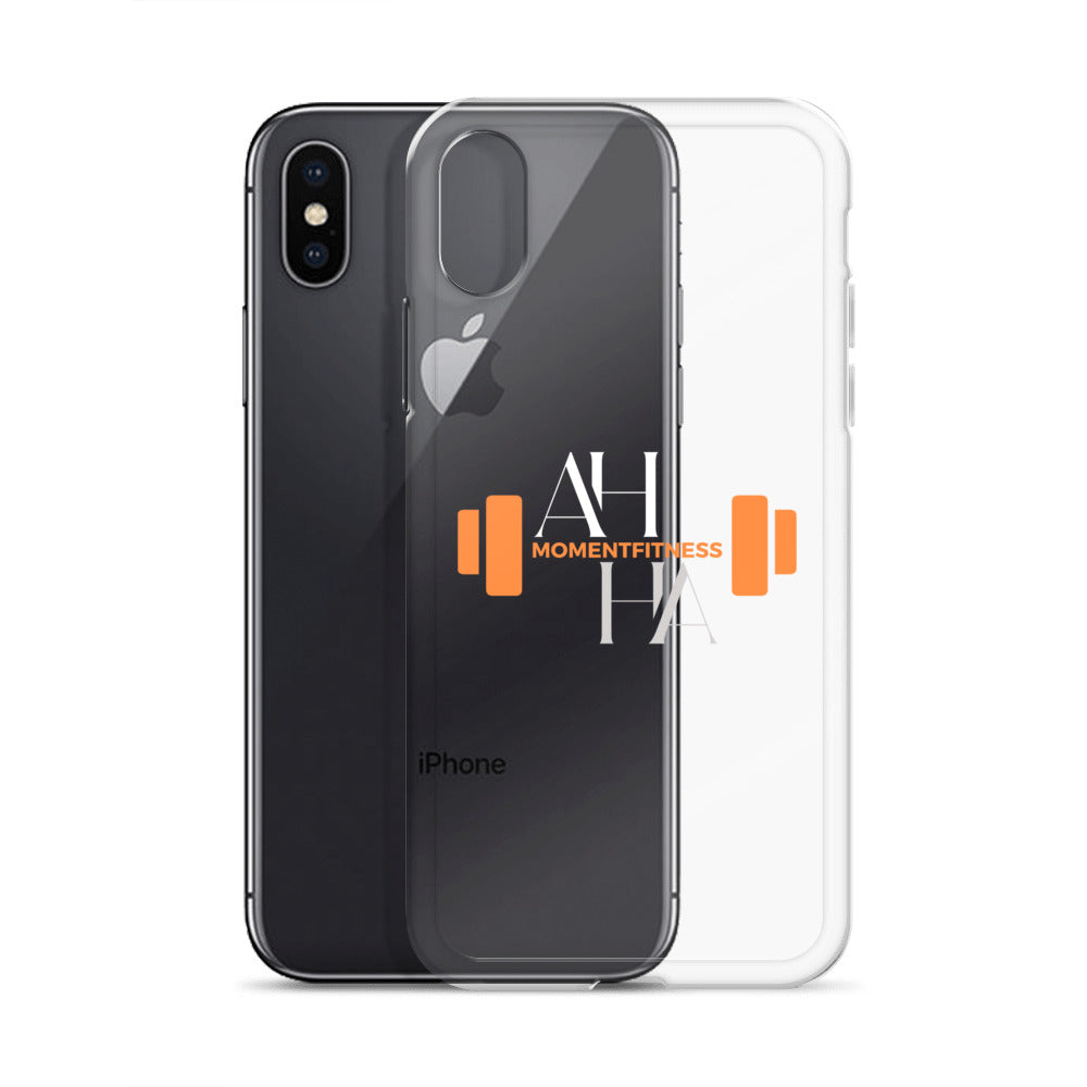 Clear Case for iPhone® - Ah Ha Dumbbell