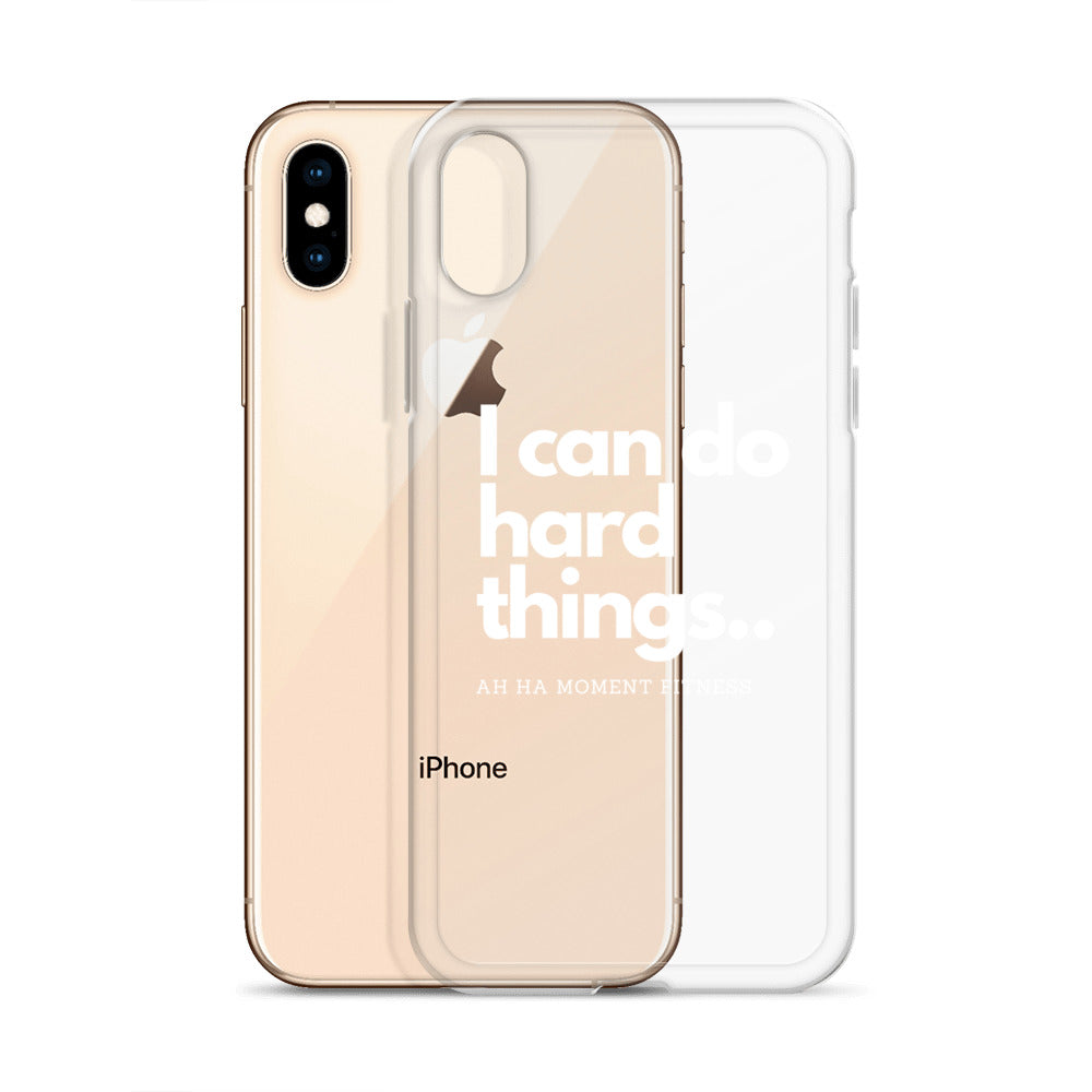Clear Case for iPhone® - I Can Do Hard Things
