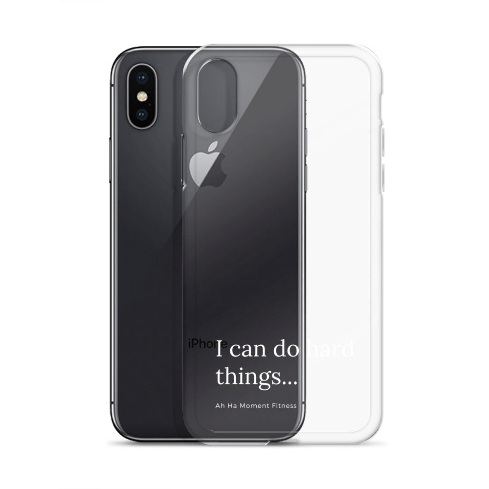 Clear Case for iPhone® - Hard Things Small Font