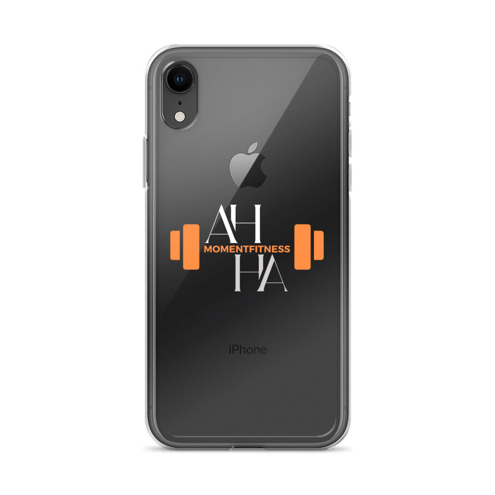 Clear Case for iPhone® - Ah Ha Dumbbell