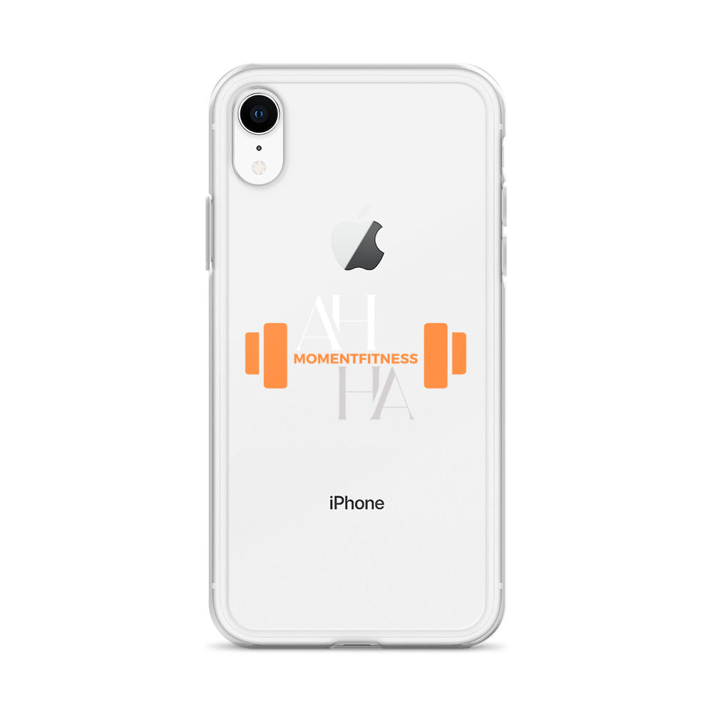 Clear Case for iPhone® - Ah Ha Dumbbell