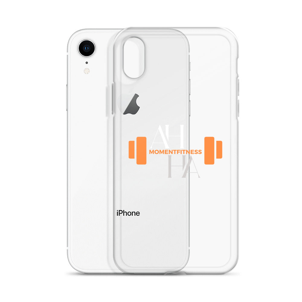 Clear Case for iPhone® - Ah Ha Dumbbell