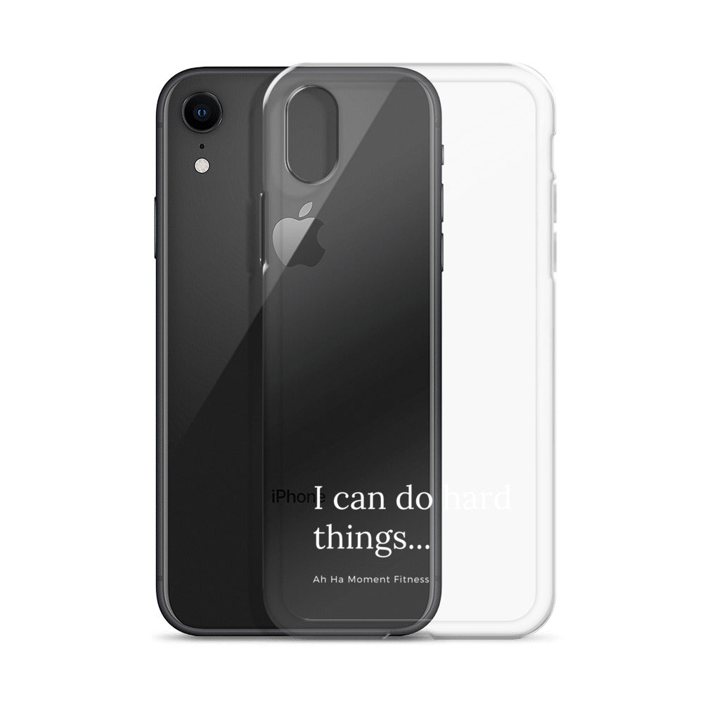 Clear Case for iPhone® - Hard Things Small Font