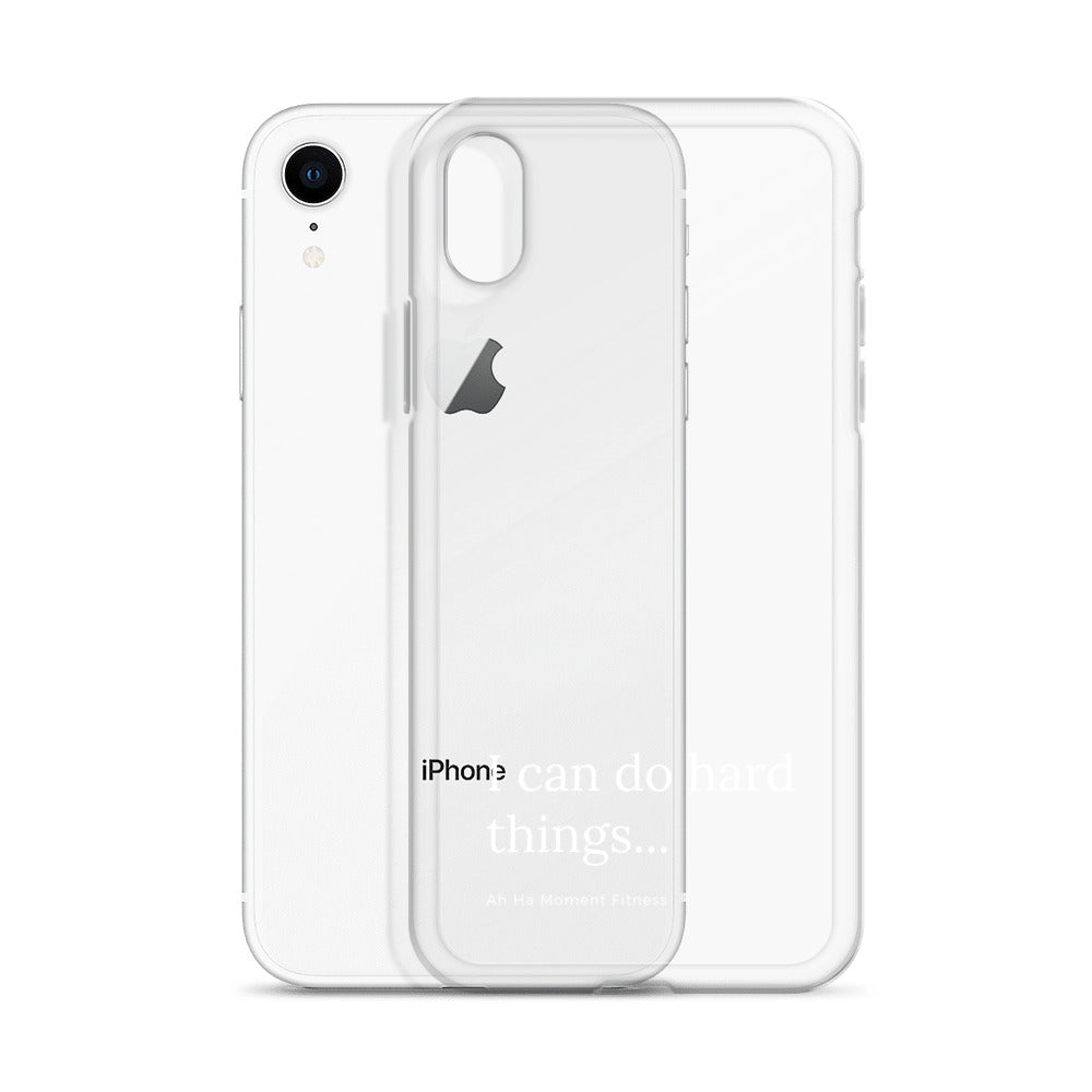 Clear Case for iPhone® - Hard Things Small Font