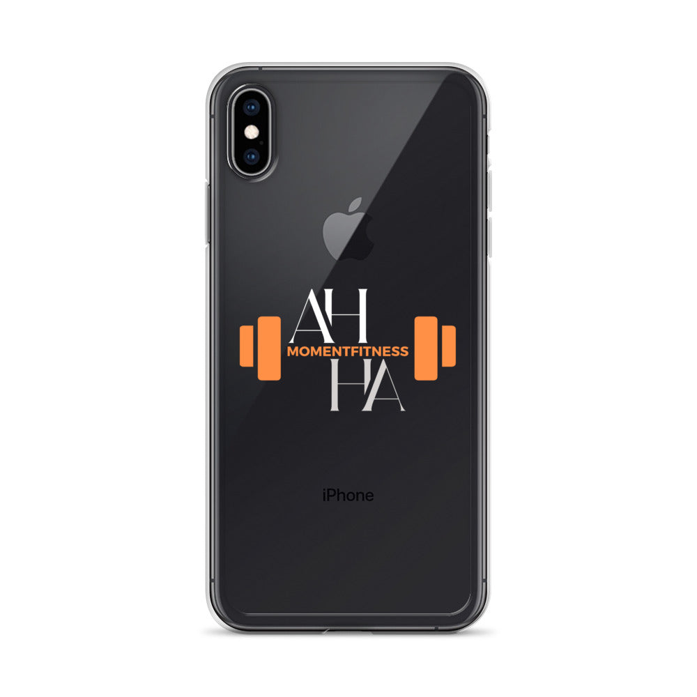 Clear Case for iPhone® - Ah Ha Dumbbell
