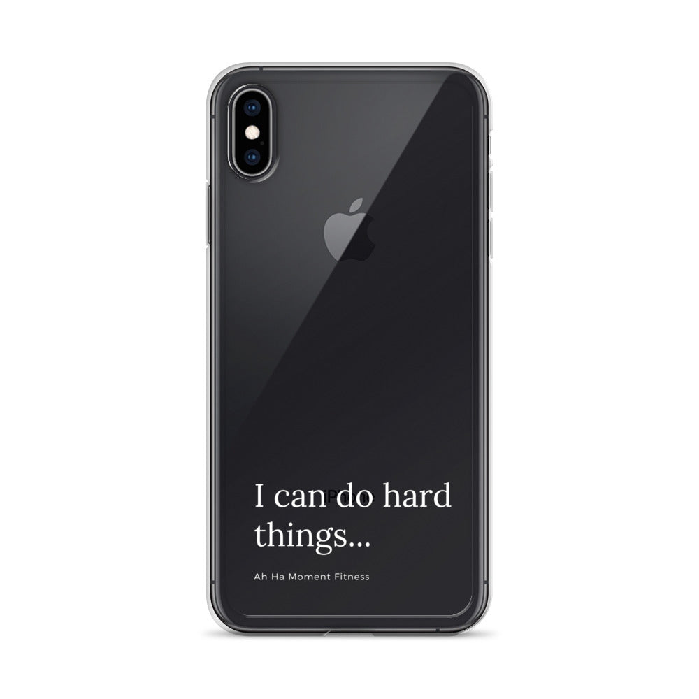 Clear Case for iPhone® - Hard Things Small Font